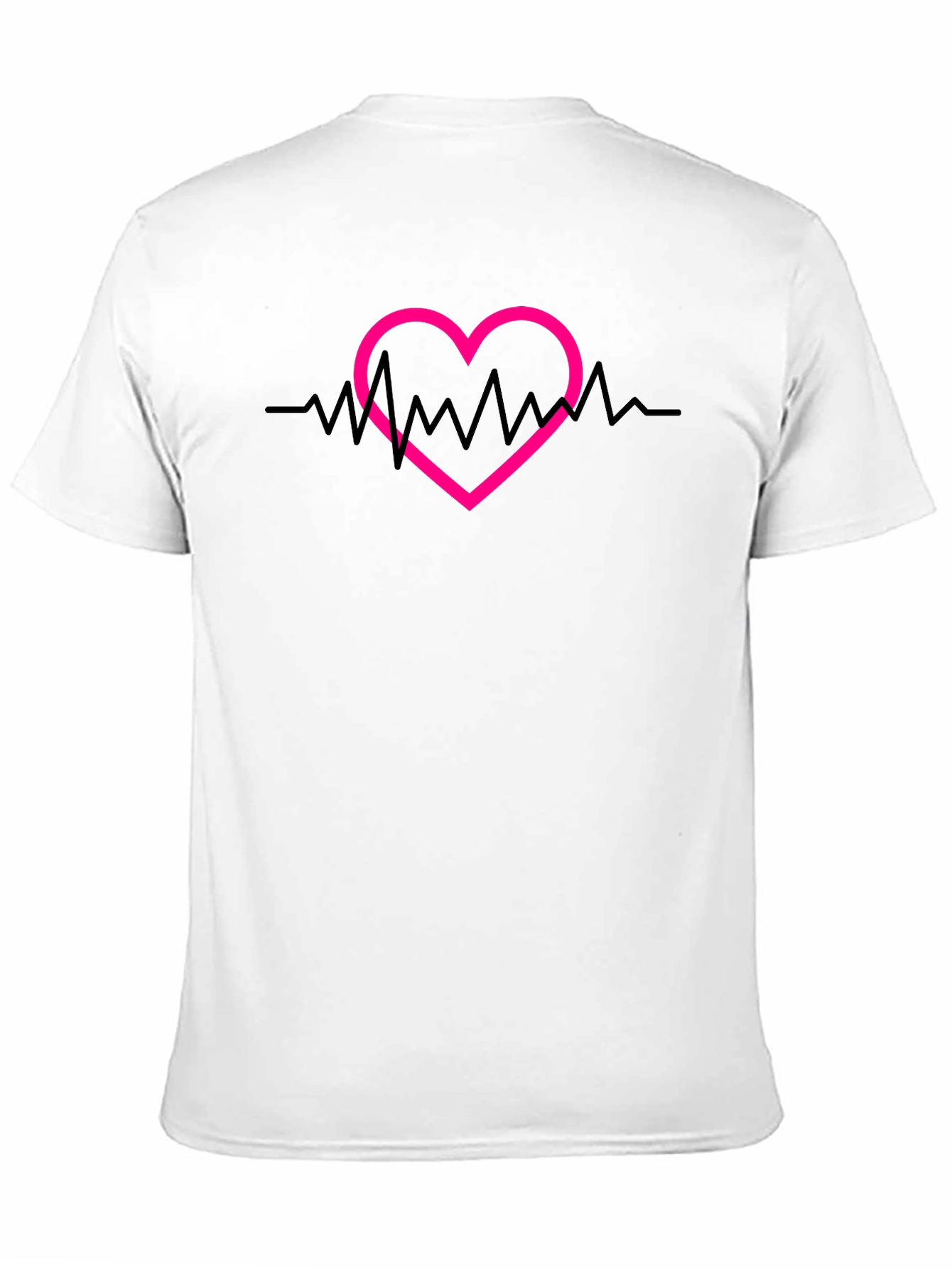 Heartbeat Heart Graphic Tee - Stylish Casual Top