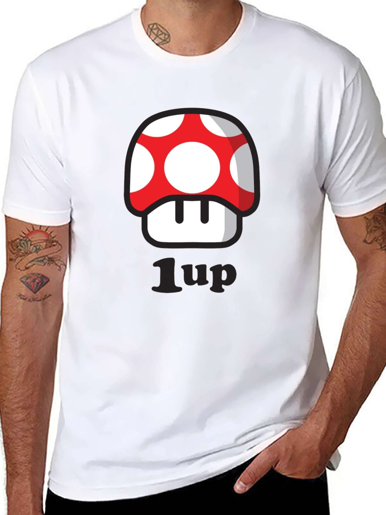 1-Up Mushroom T-Shirt - Gamer Style!