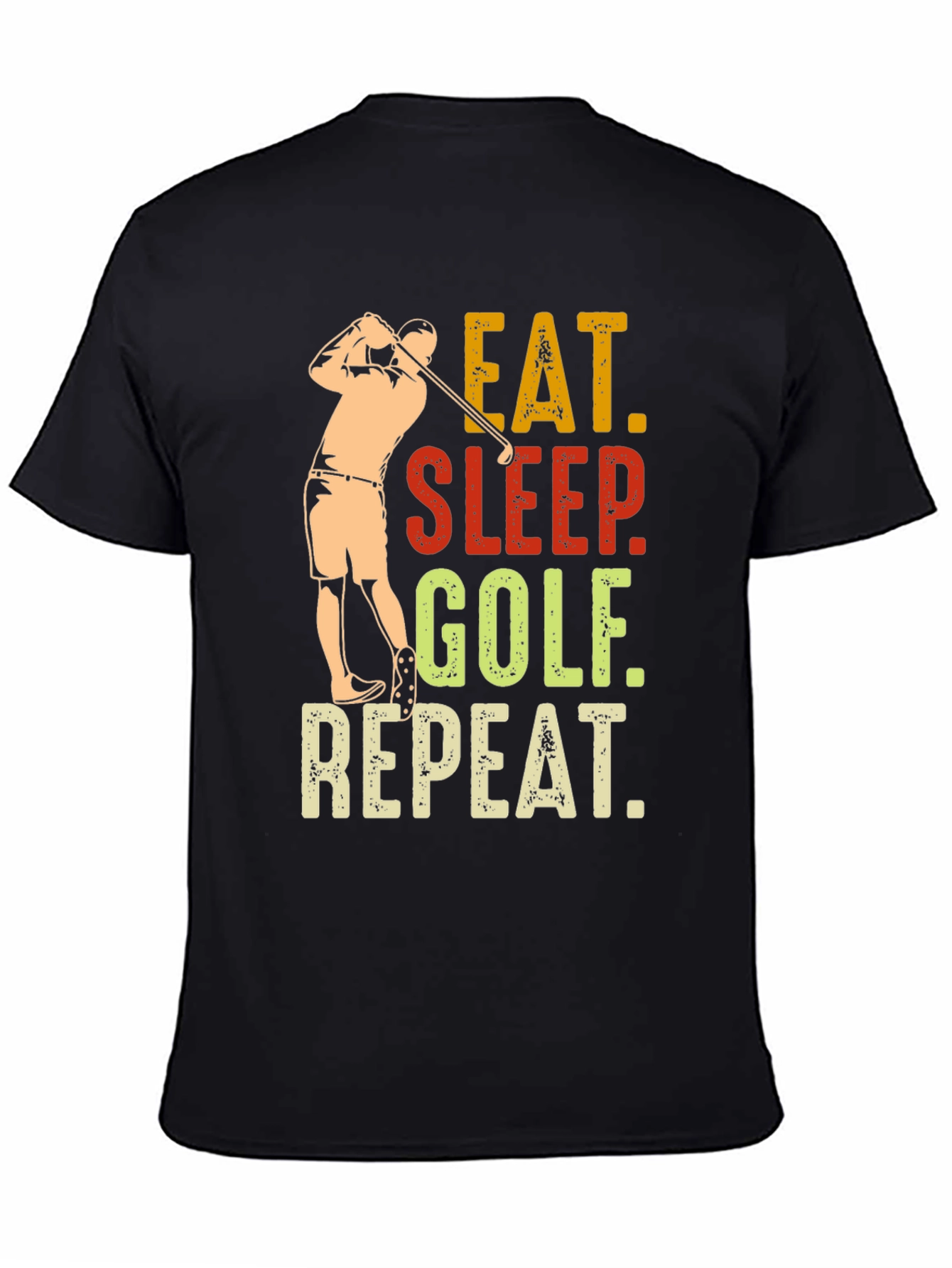 Eat Sleep Golf Repeat Graphic Tee