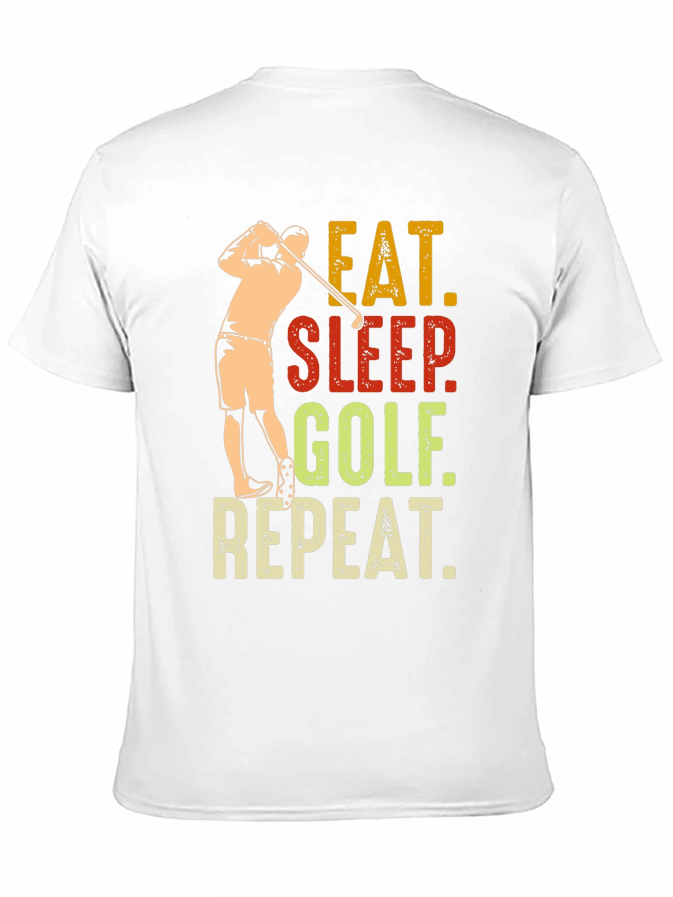 Eat Sleep Golf Repeat Graphic Tee