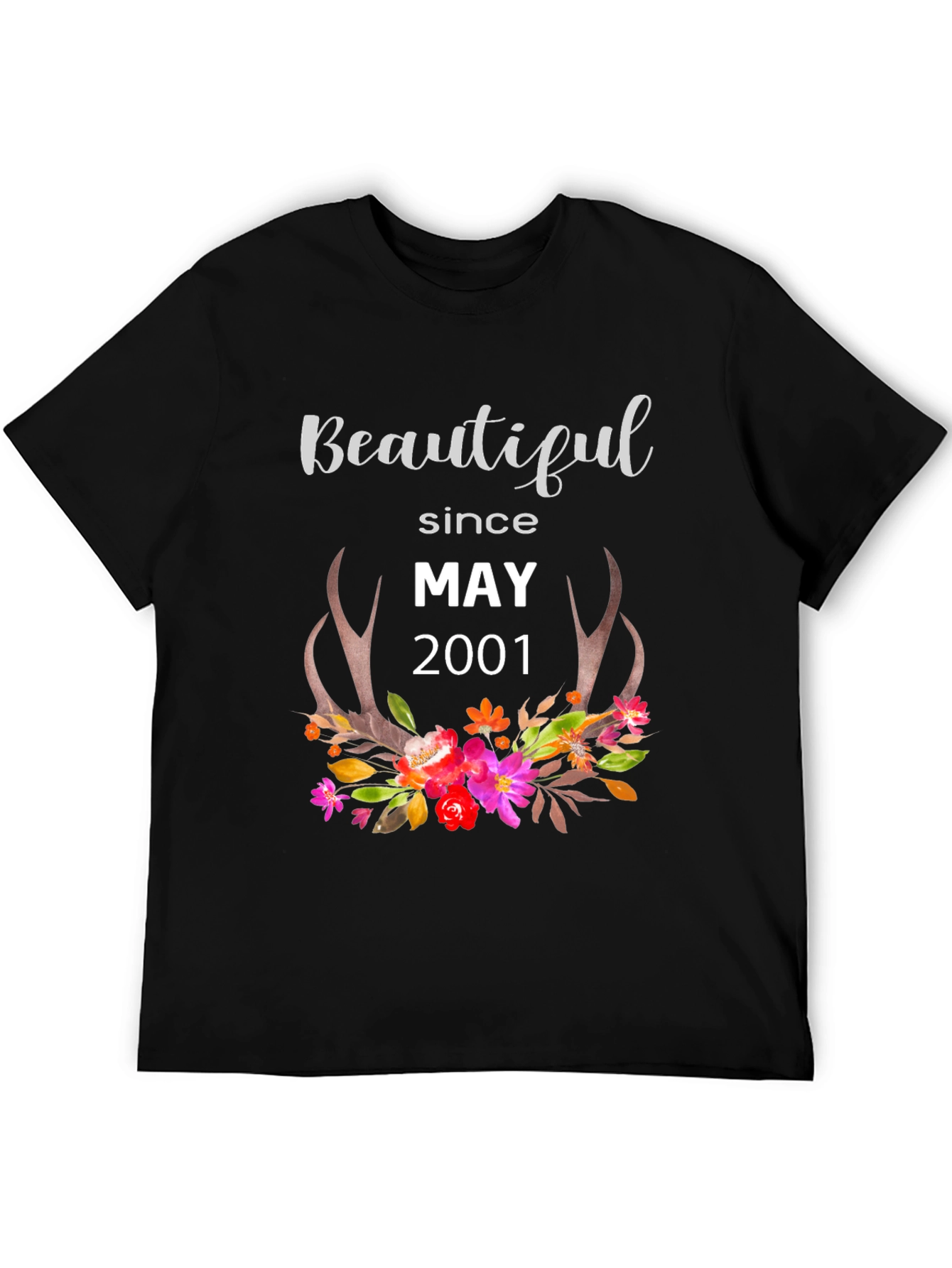 Beautiful Since May 2001 Floral T-Shirt