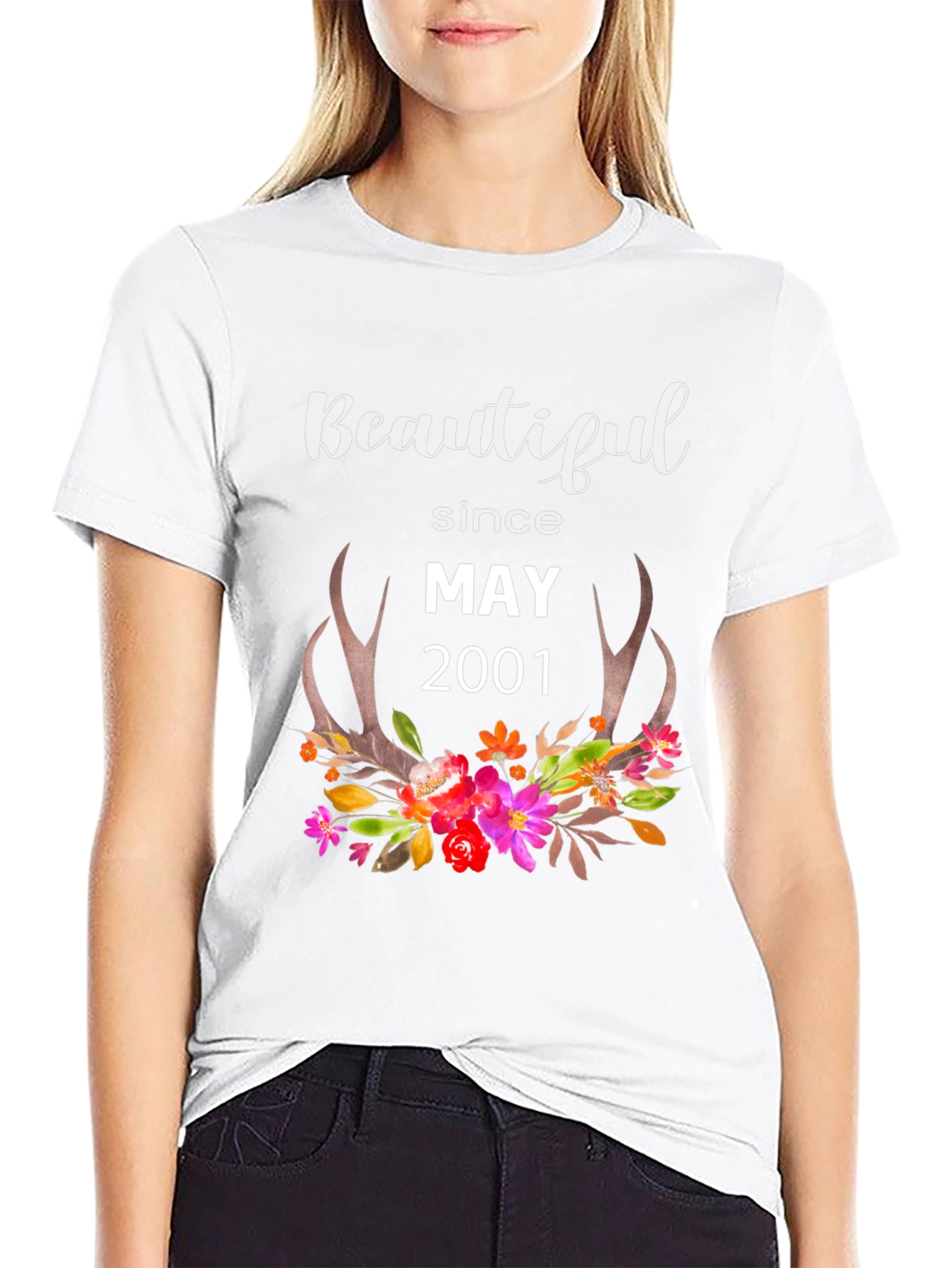Beautiful Since May 2001 Floral T-Shirt
