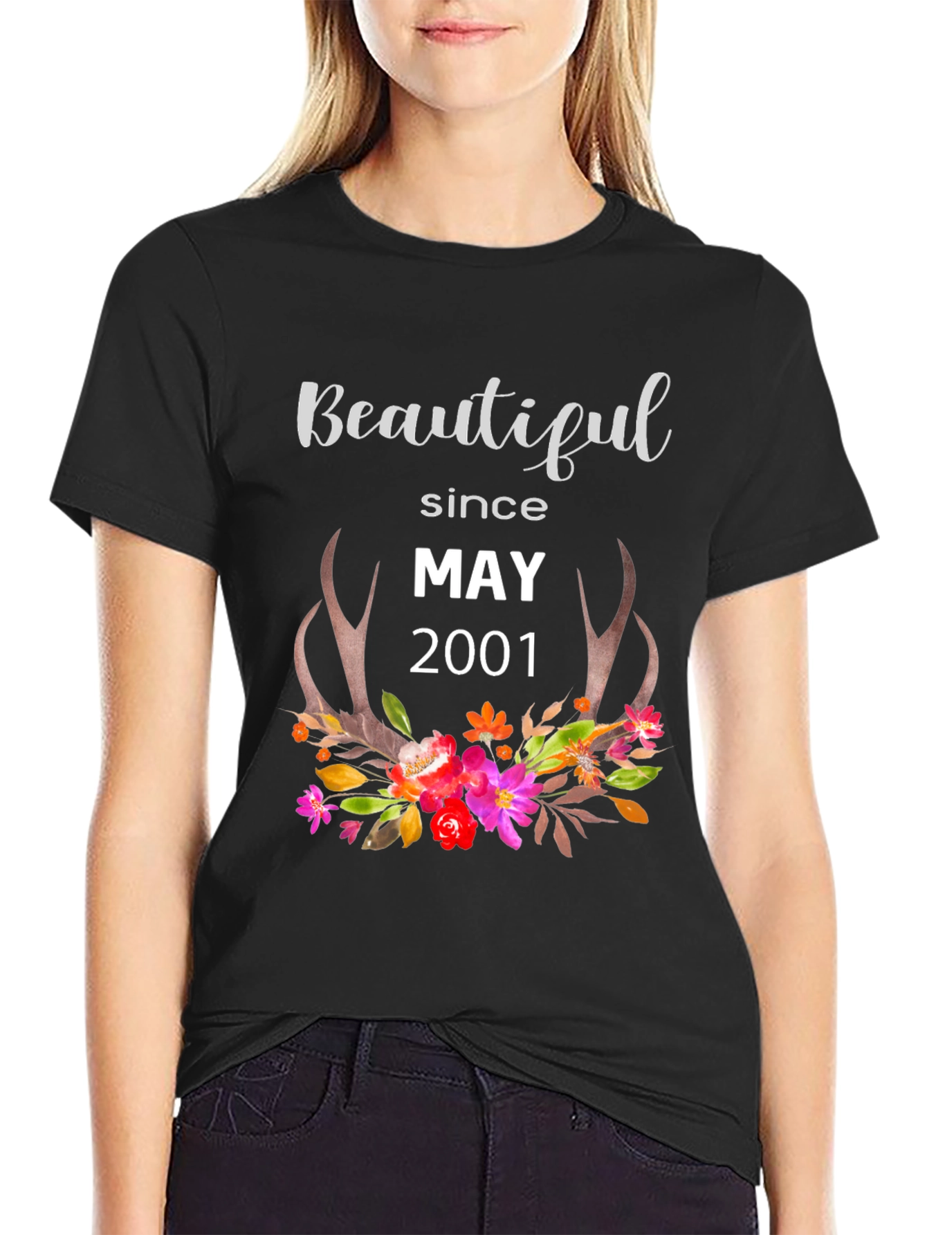 Beautiful Since May 2001 Floral T-Shirt