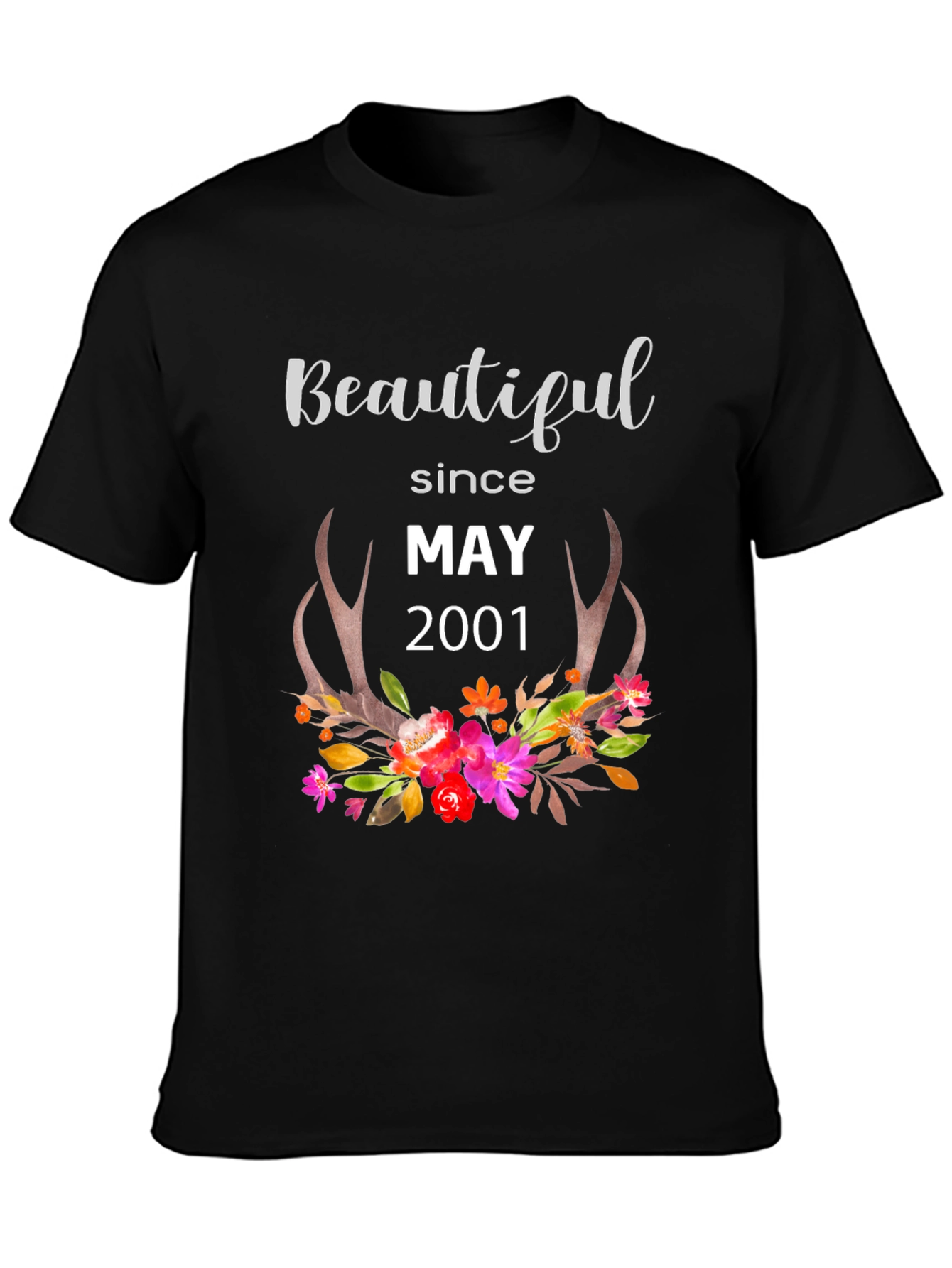 Beautiful Since May 2001 Floral T-Shirt