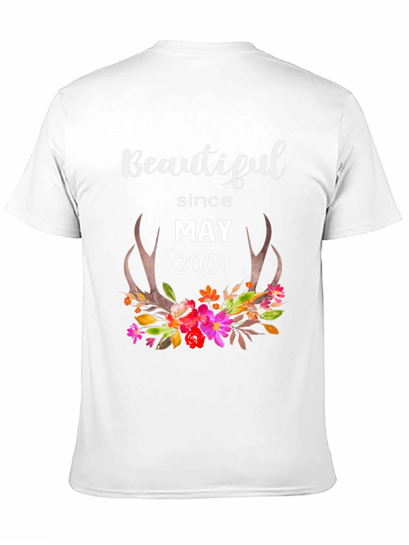 Beautiful Since May 2001 Floral T-Shirt