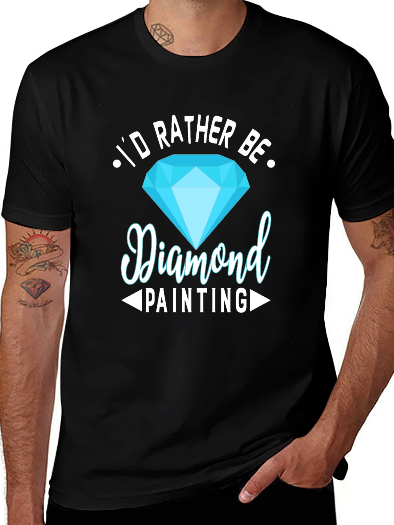 Diamond Painting Hobby T-Shirt - Id Rather Be!