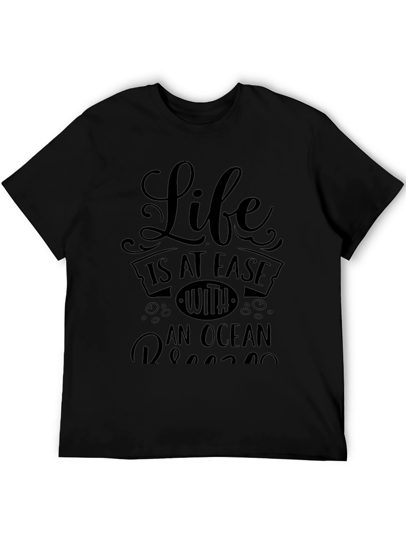 Life Is At Ease With An Ocean Graphic Tee
