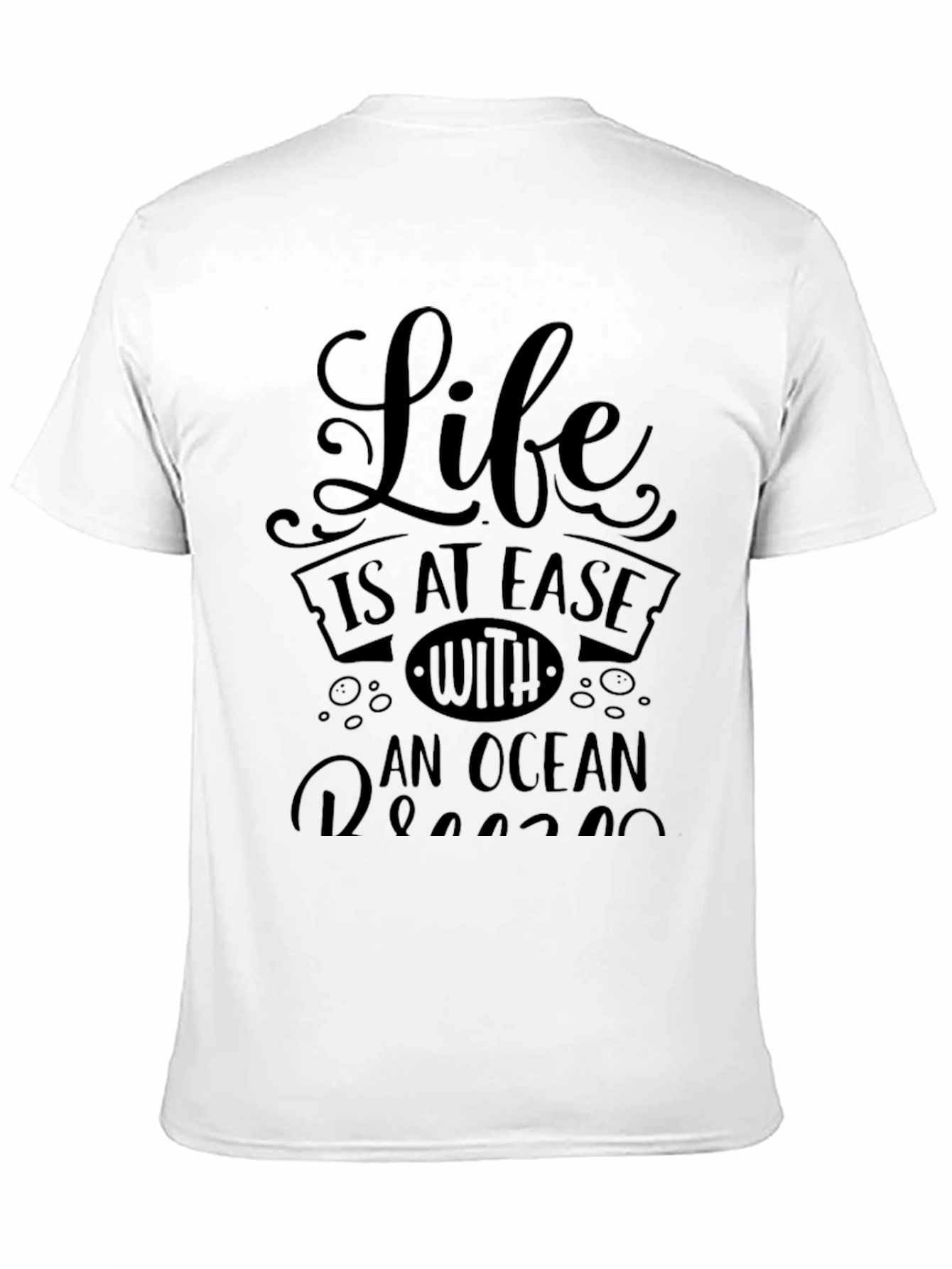 Life Is At Ease With An Ocean Graphic Tee