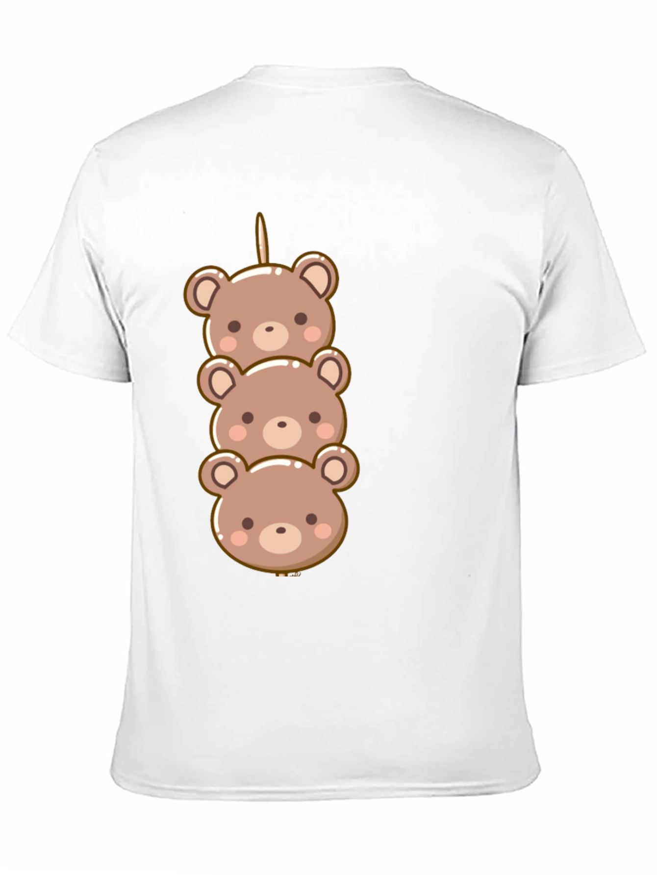 Cute Bear Dango Graphic Tee - Black