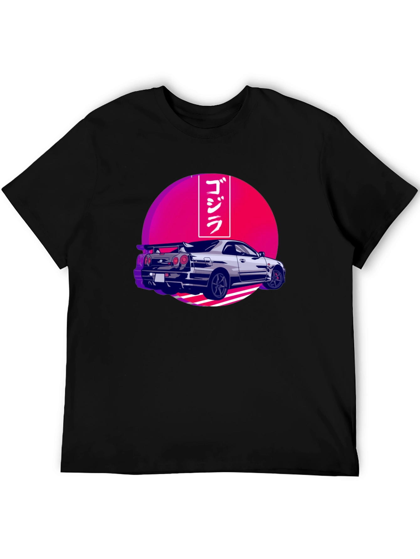 Godzilla Car Graphic Tee - Black