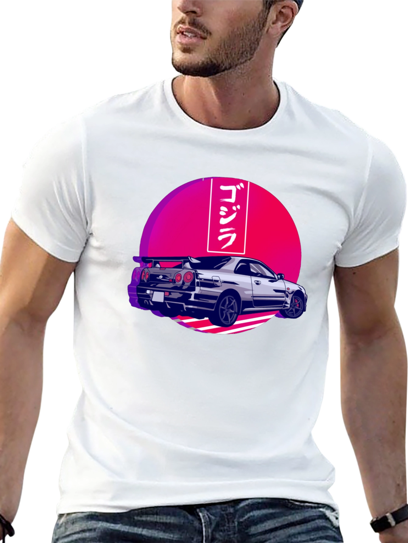 Godzilla Car Graphic Tee - Black