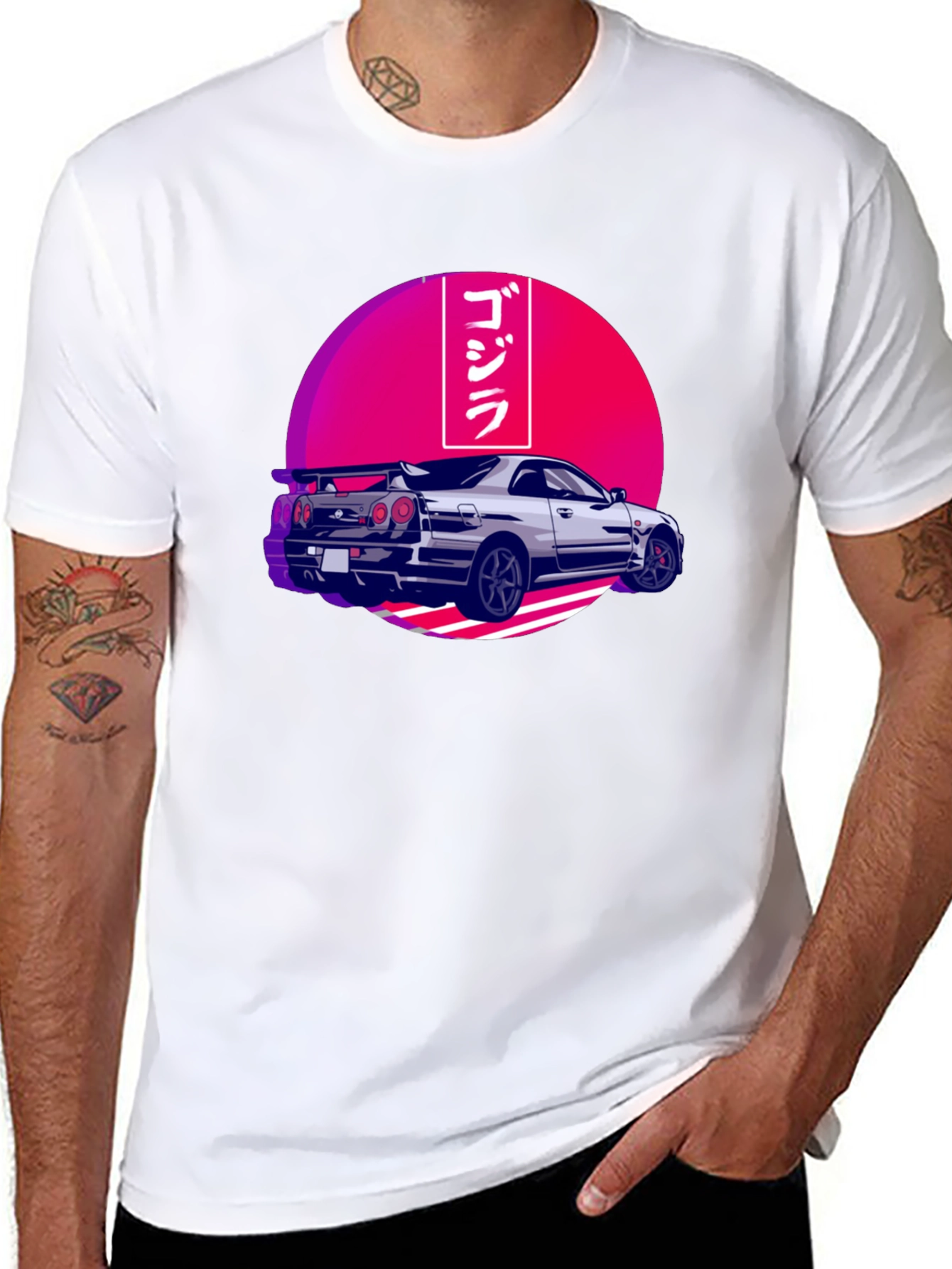Godzilla Car Graphic Tee - Black