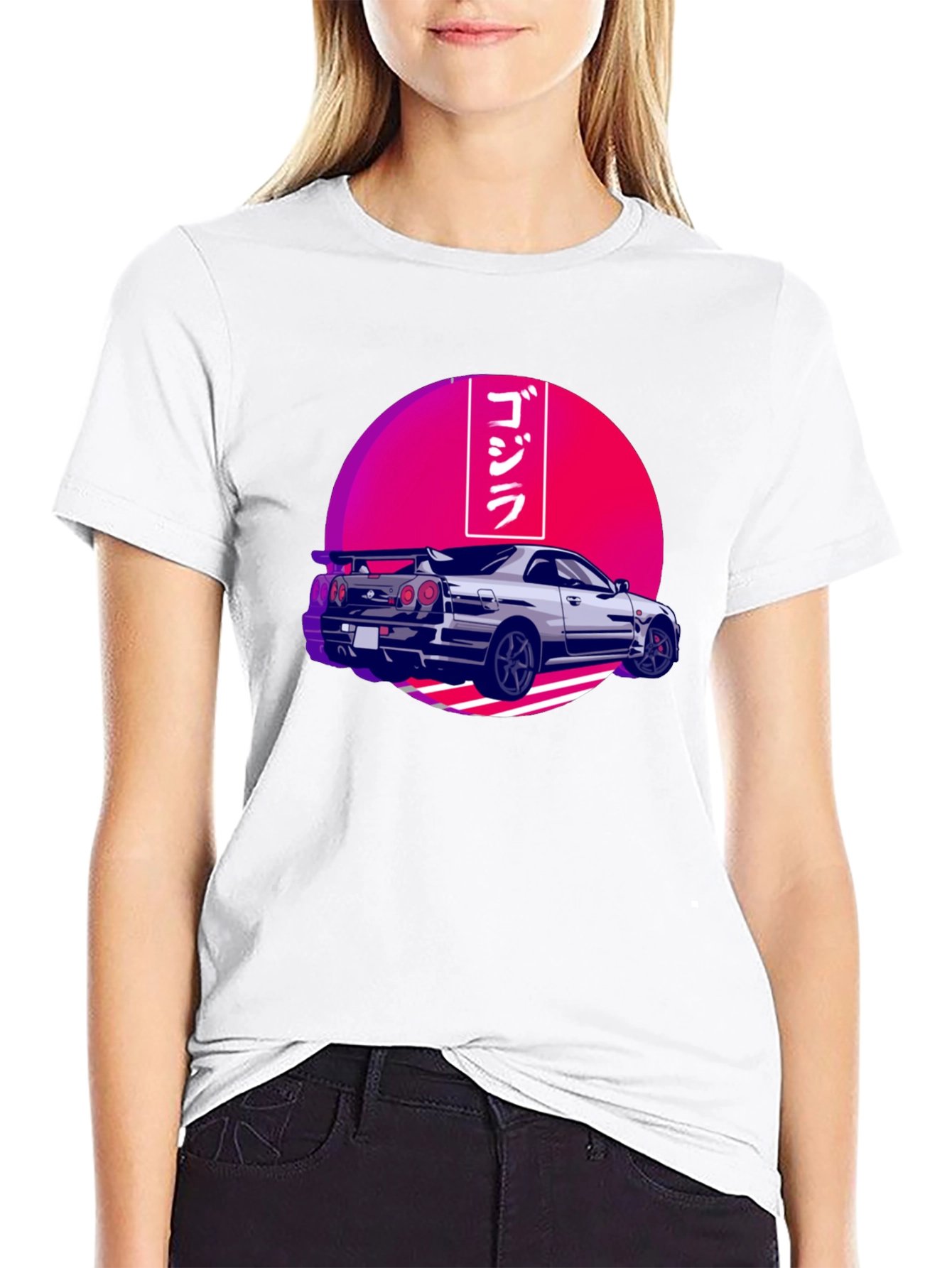 Godzilla Car Graphic Tee - Black