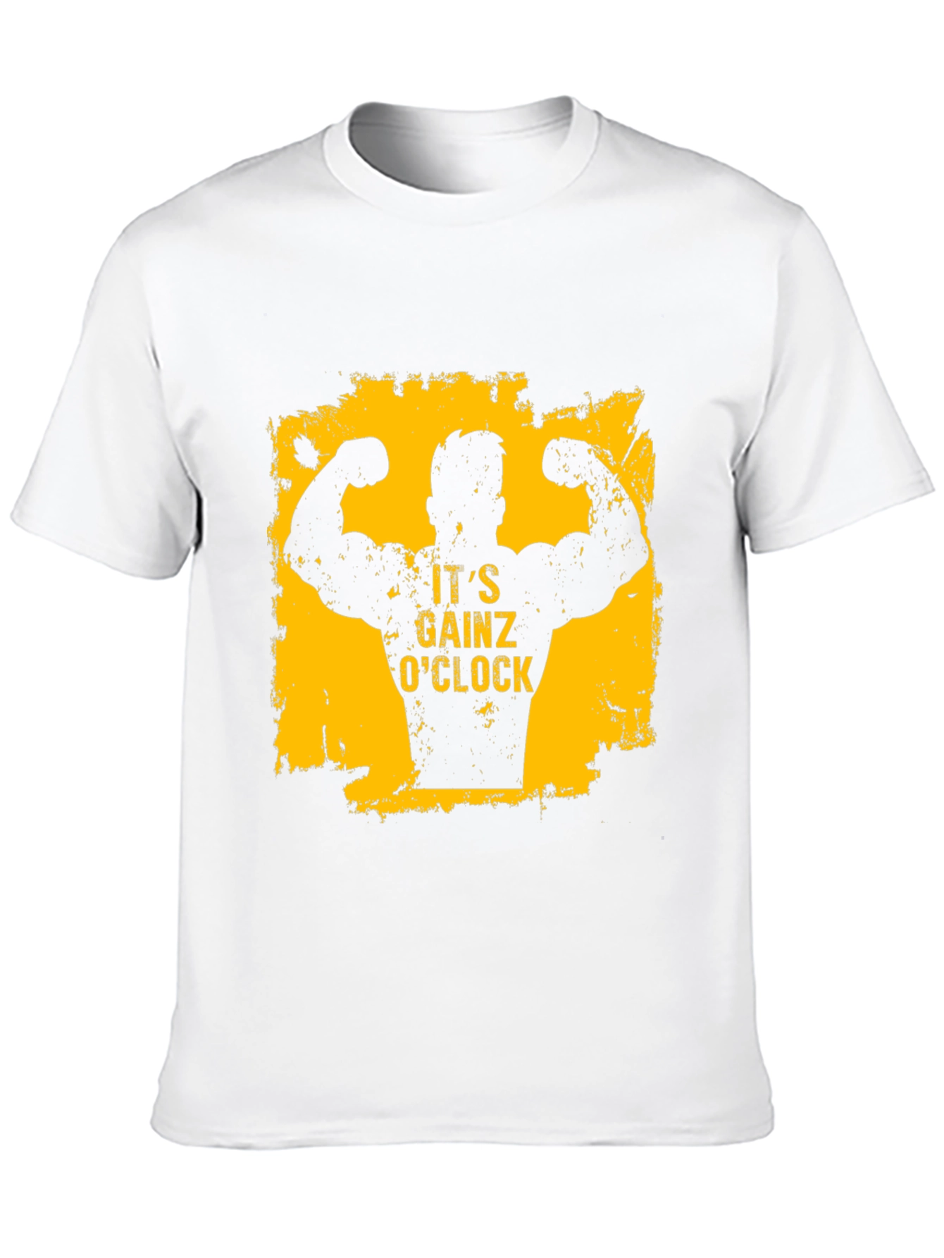 Its Gainz OClock Mens Black T-Shirt