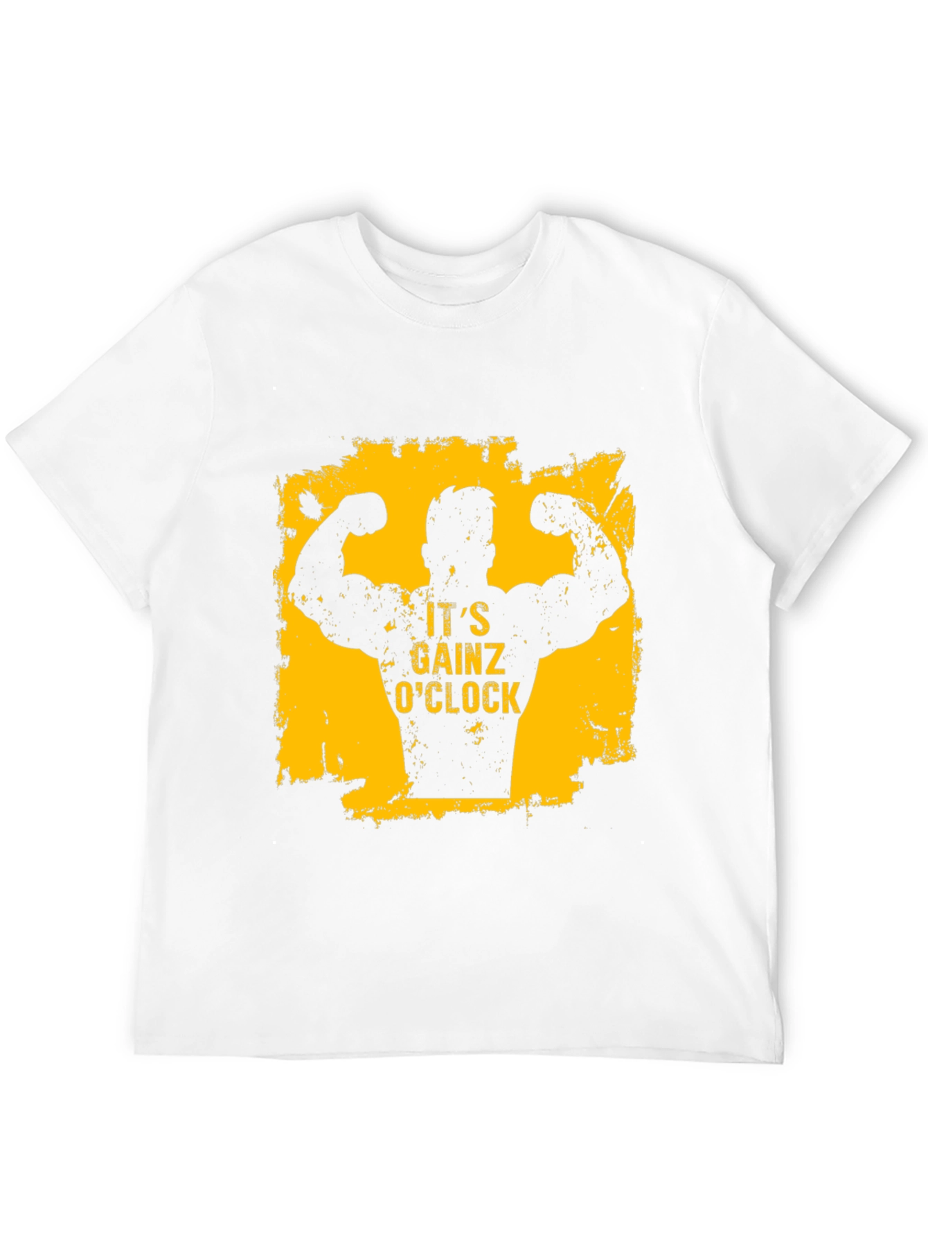 Its Gainz OClock Mens Black T-Shirt