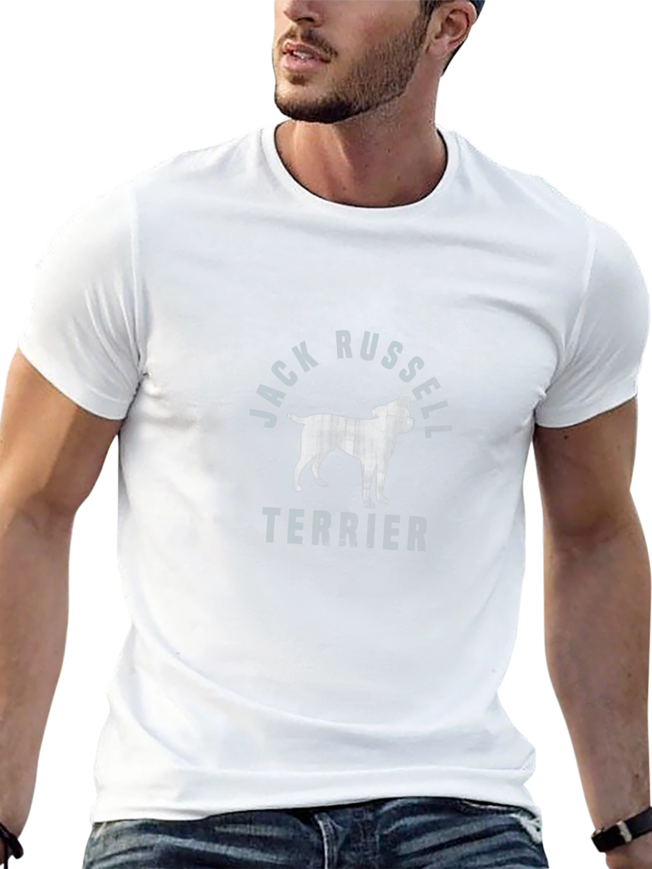 Jack Russell Terrier Graphic Black T-Shirt