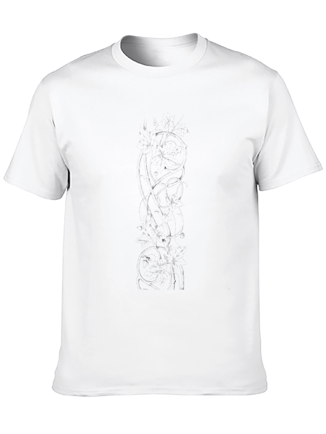Mens Black Graphic Print Crew Neck T-Shirt