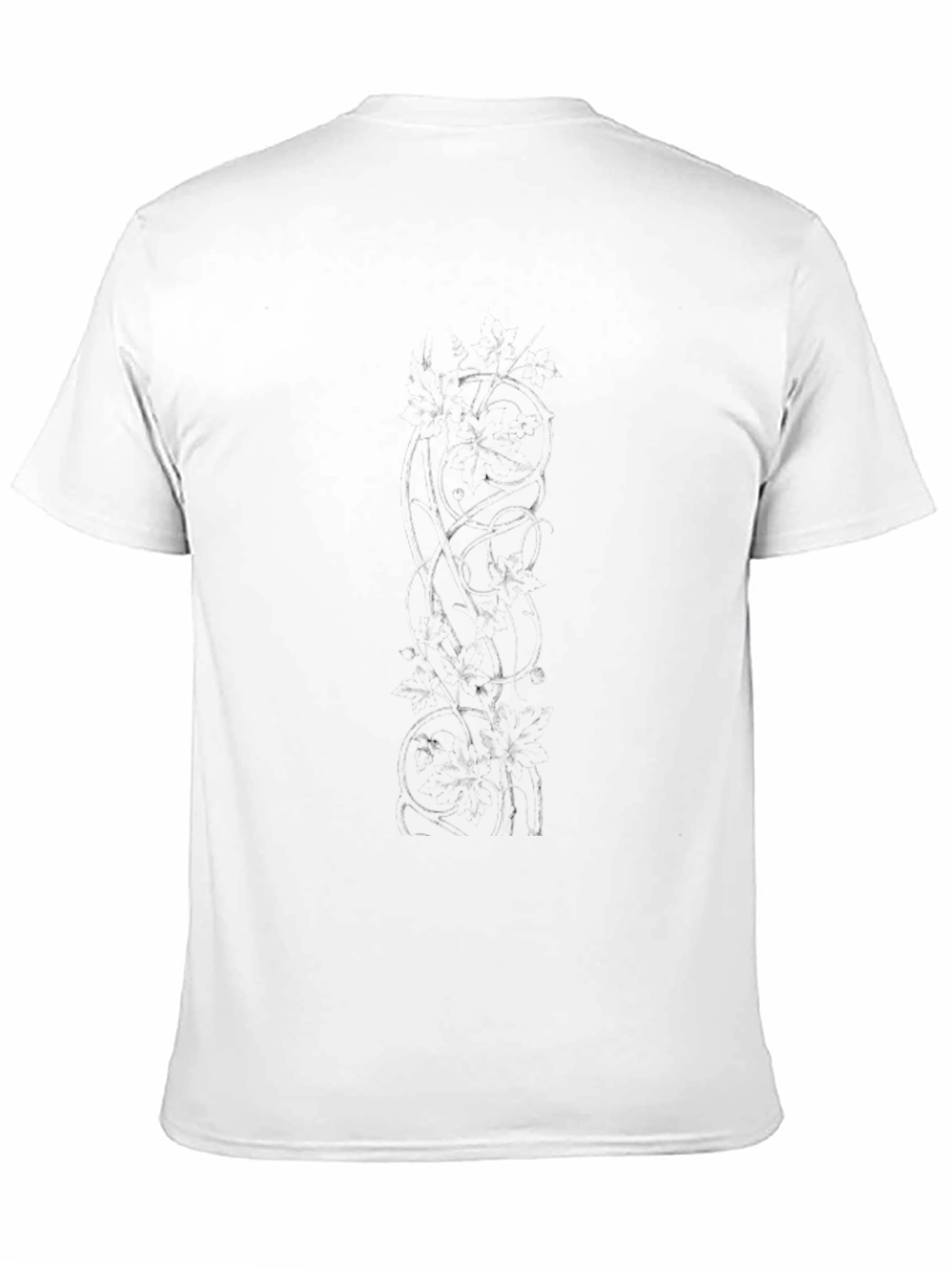 Mens Black Graphic Print Crew Neck T-Shirt