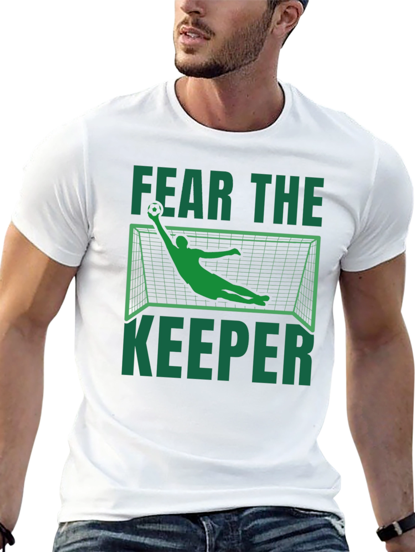 Fear the Keeper Graphic T-Shirt - Soccer Goalie Design