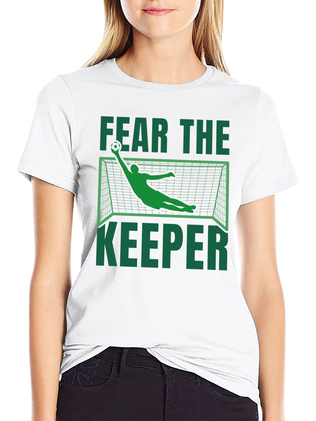Fear the Keeper Graphic T-Shirt - Soccer Goalie Design