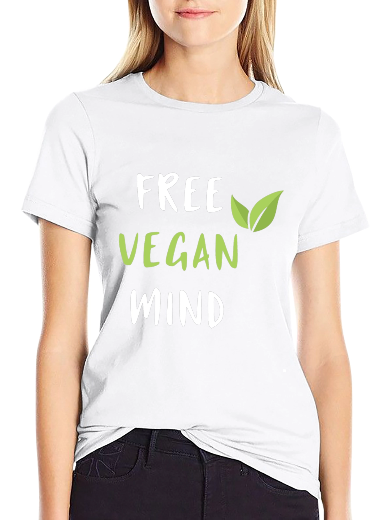 Free Vegan Mind Graphic T-Shirt
