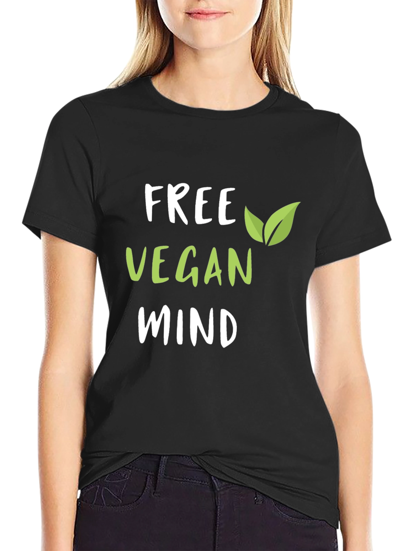 Free Vegan Mind Graphic T-Shirt