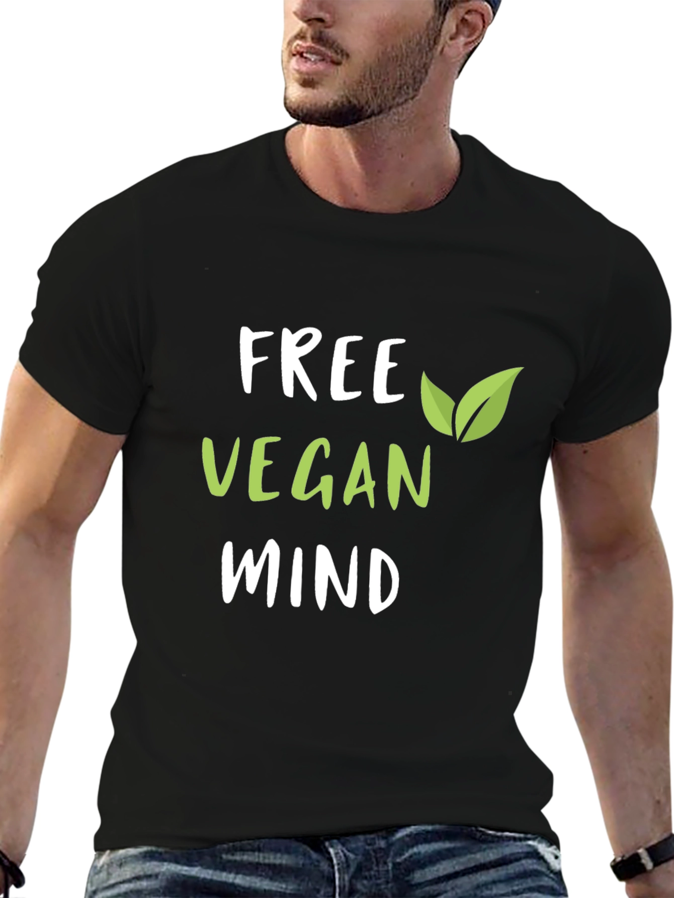 Free Vegan Mind Graphic T-Shirt
