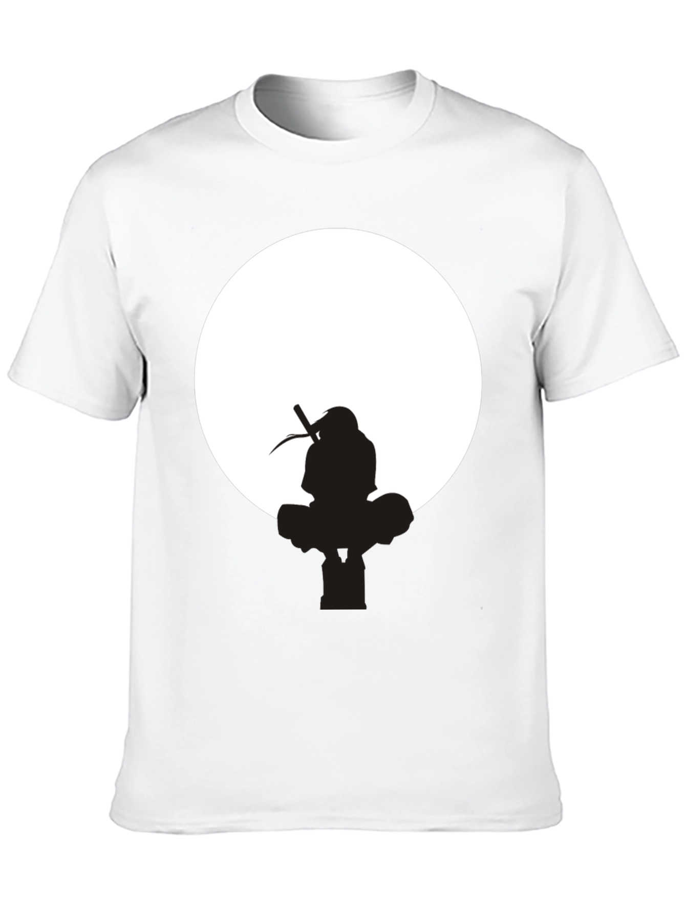 Itachi Uchiha Silhouette Black T-Shirt