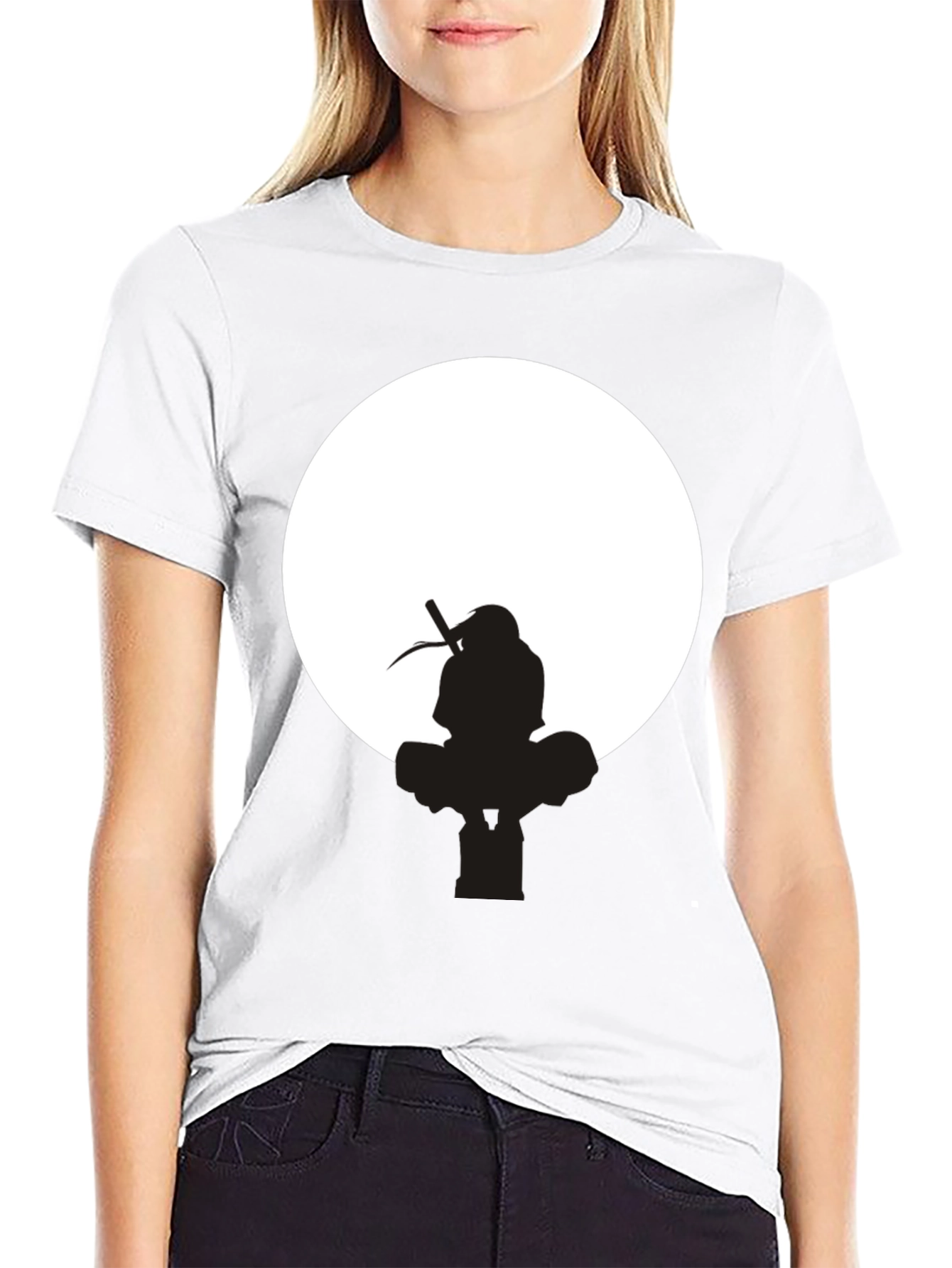 Itachi Uchiha Silhouette Black T-Shirt