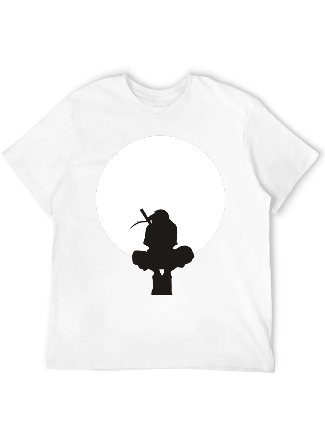 Itachi Uchiha Silhouette Black T-Shirt