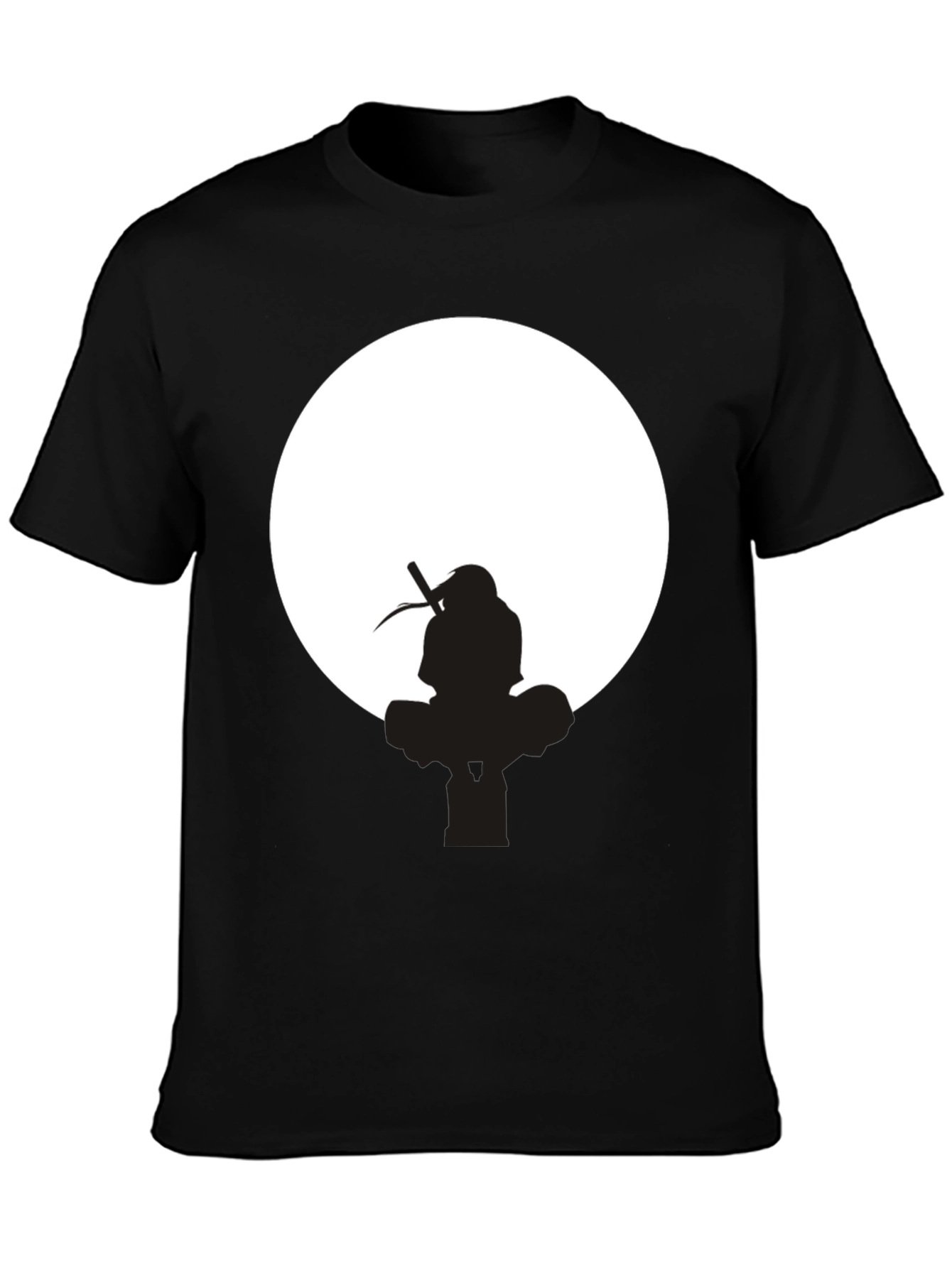 Itachi Uchiha Silhouette Black T-Shirt