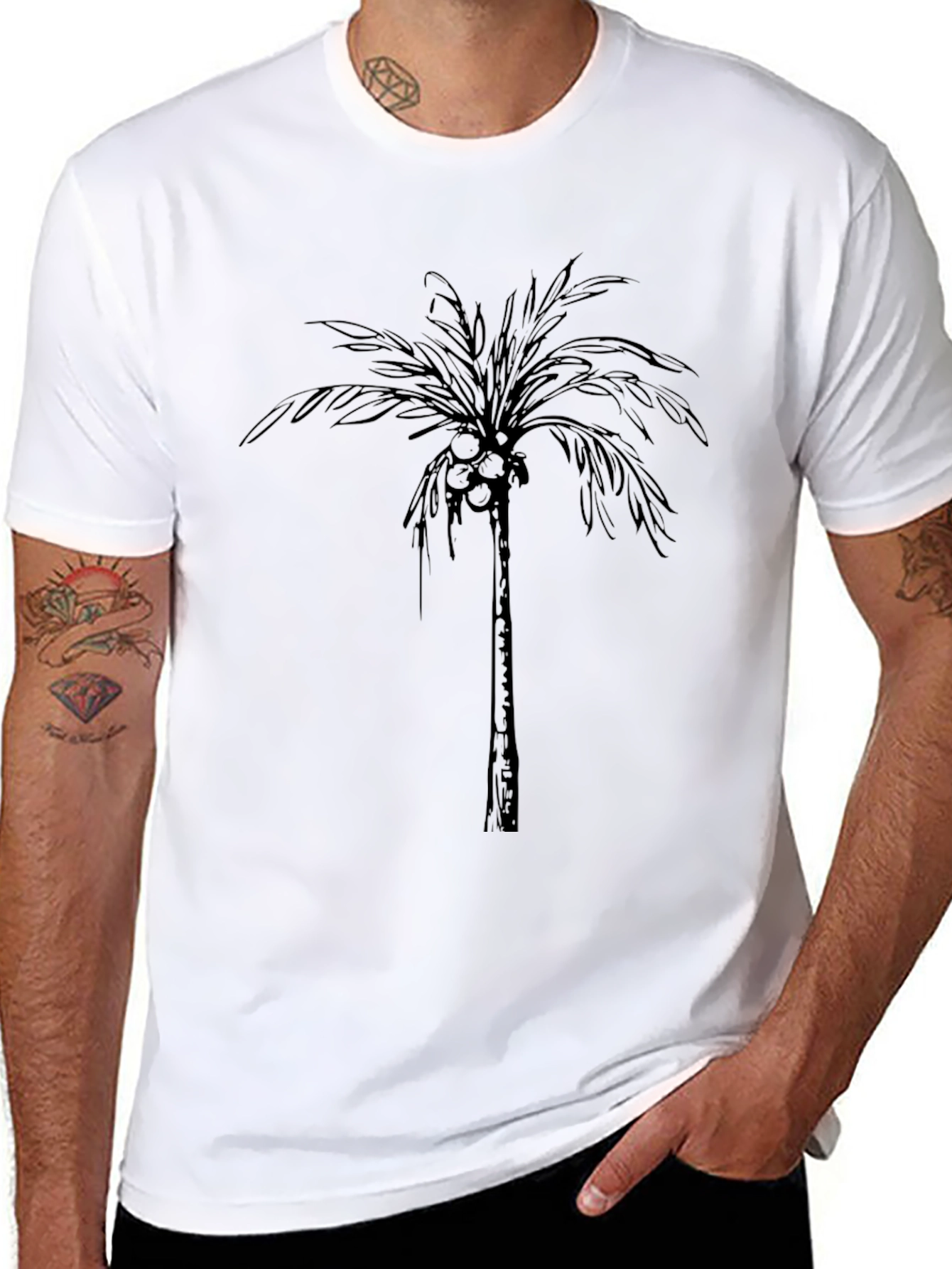 Tropical Palm Tree Graphic Tee