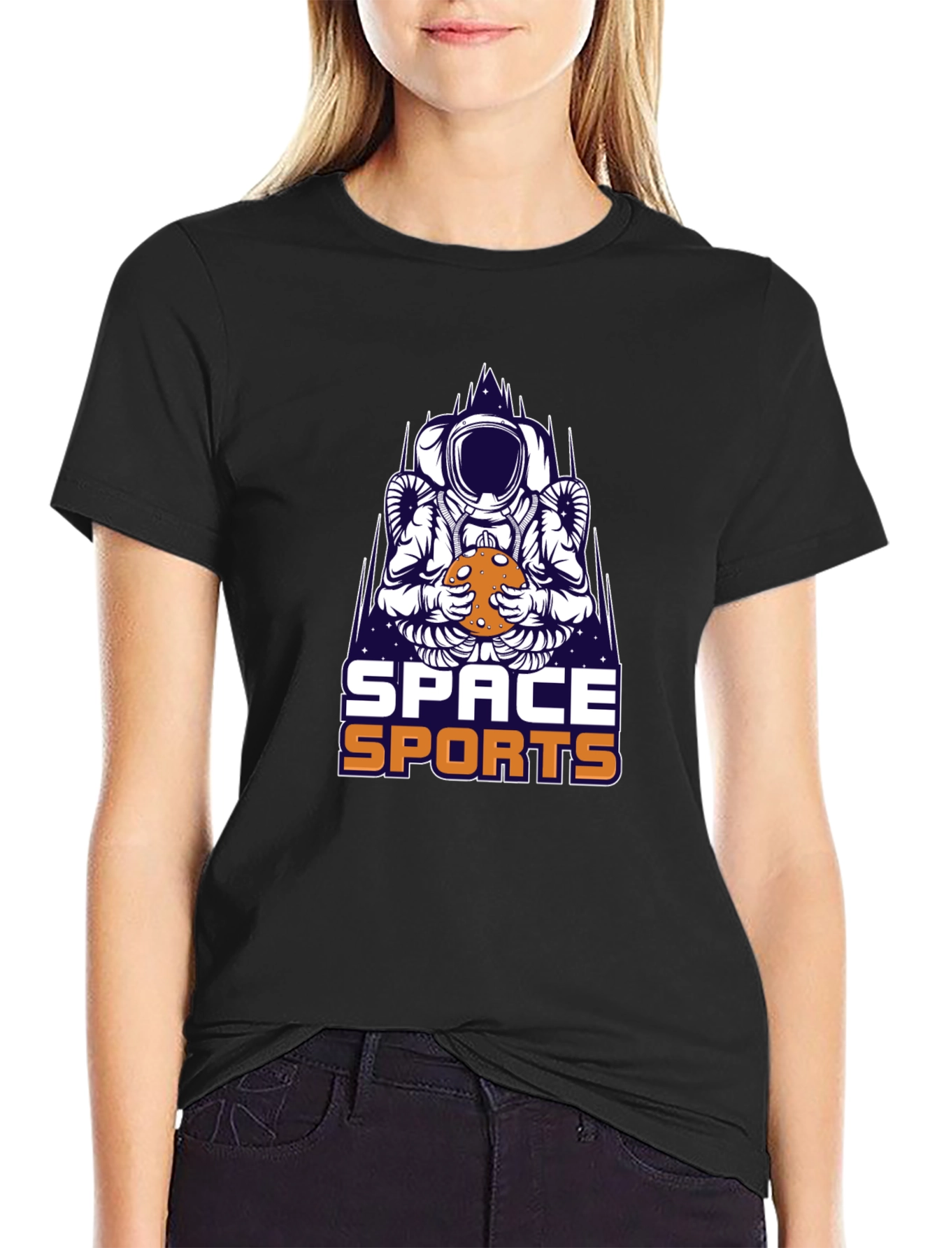 Space Sports T-Shirt - Astronaut Graphic Tee