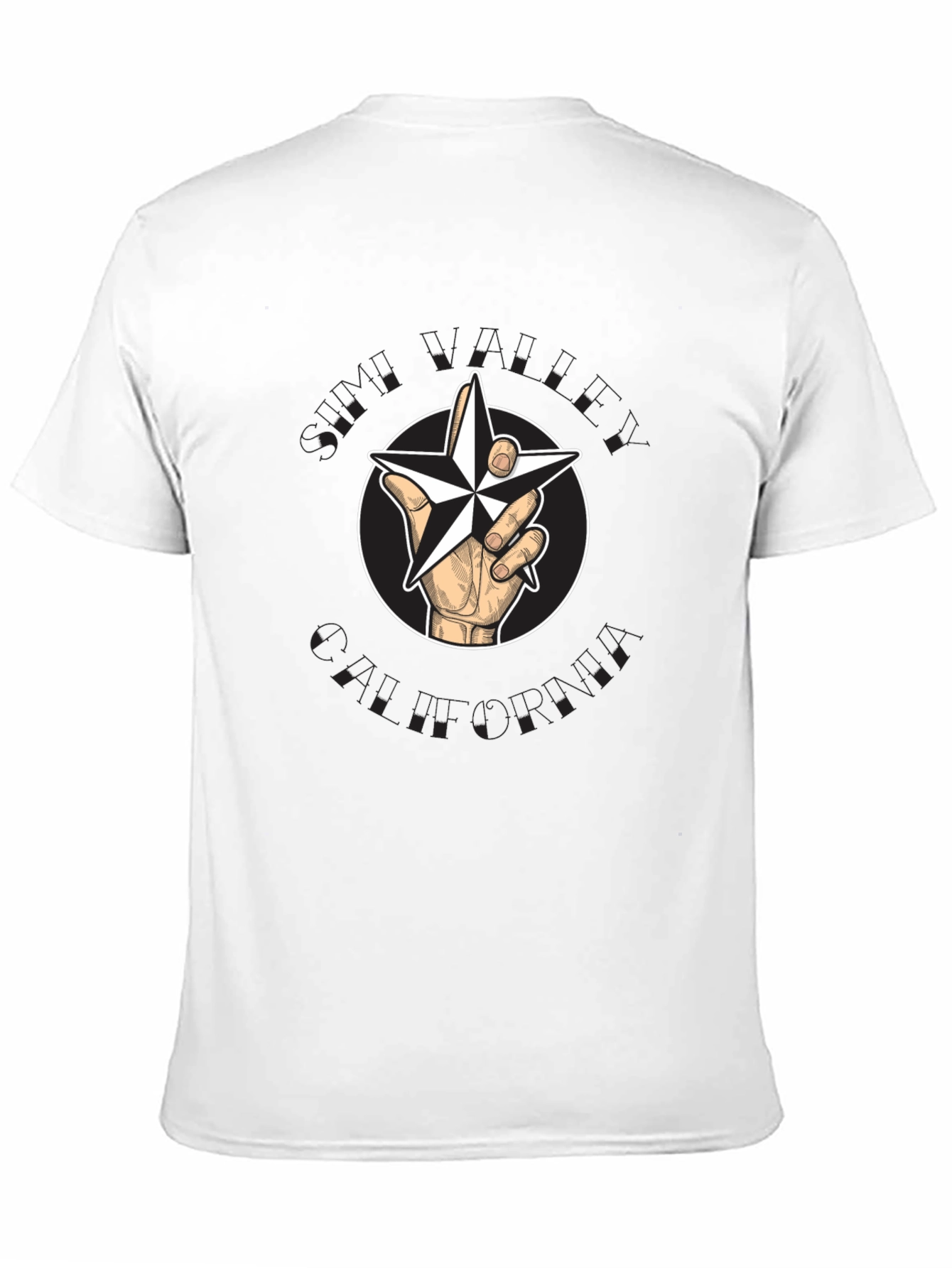 Star Hand Graphic T-Shirt - Black