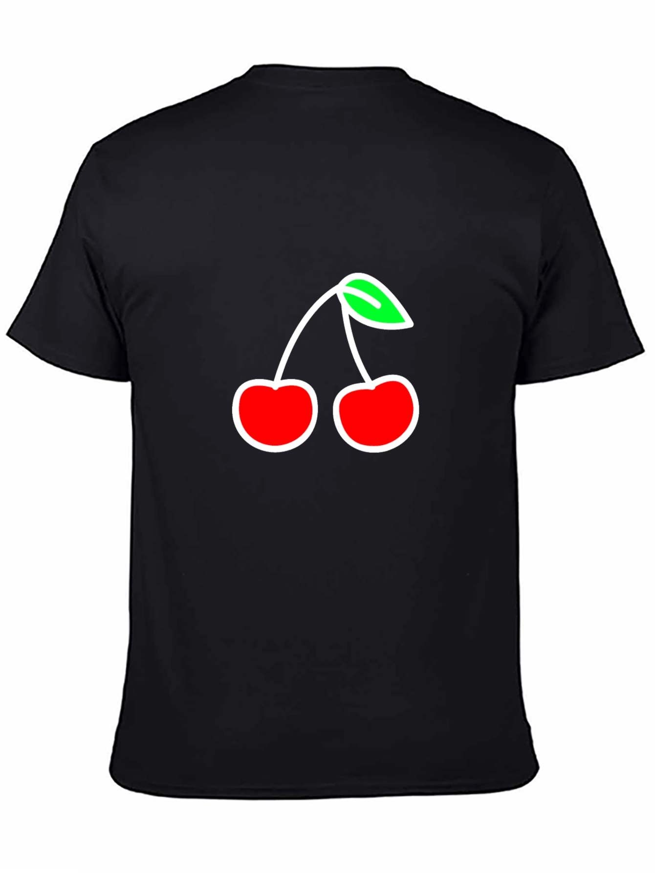 Cherry Graphic Black Tee