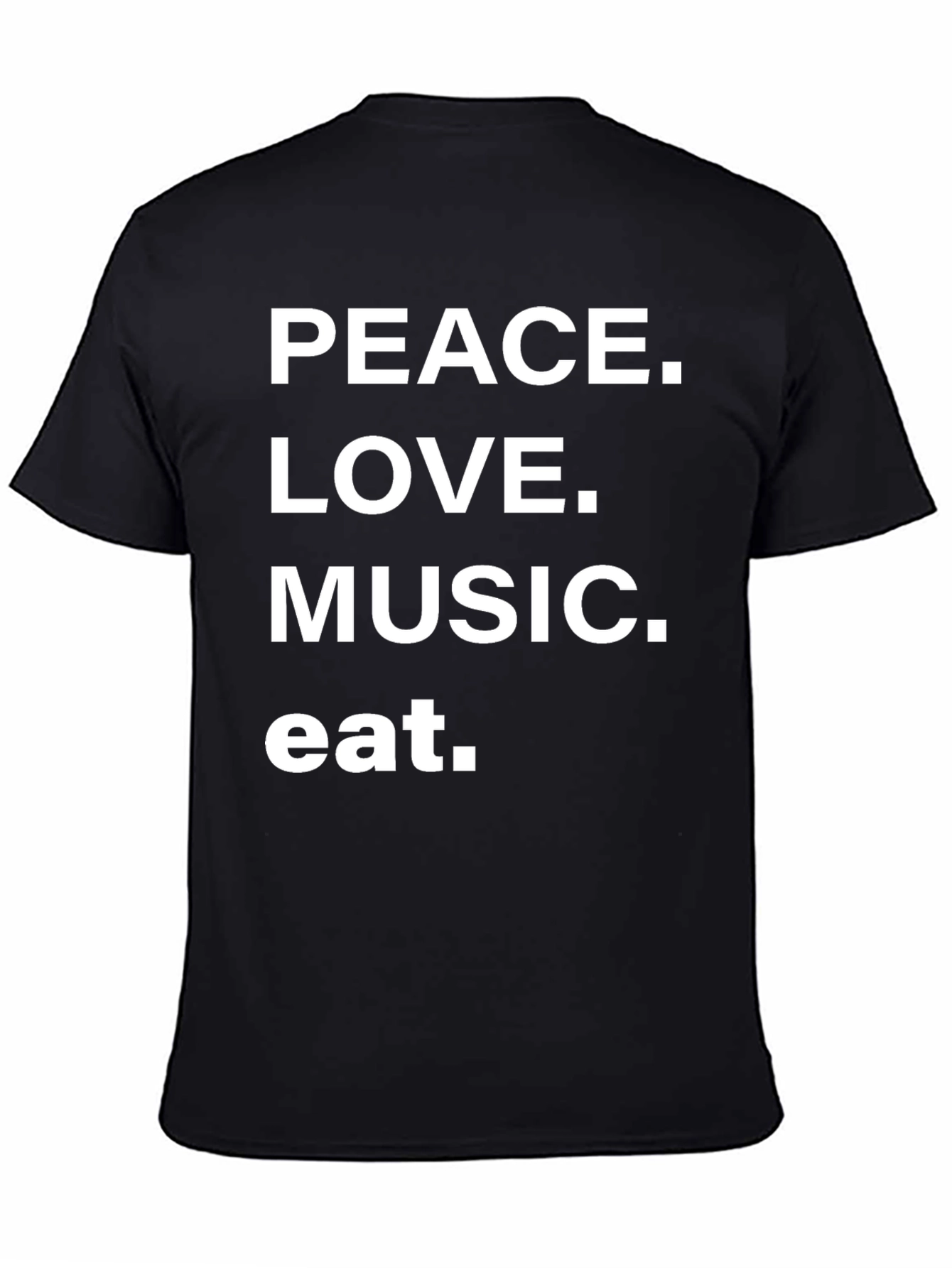 Peace Love Music Eat T-Shirt