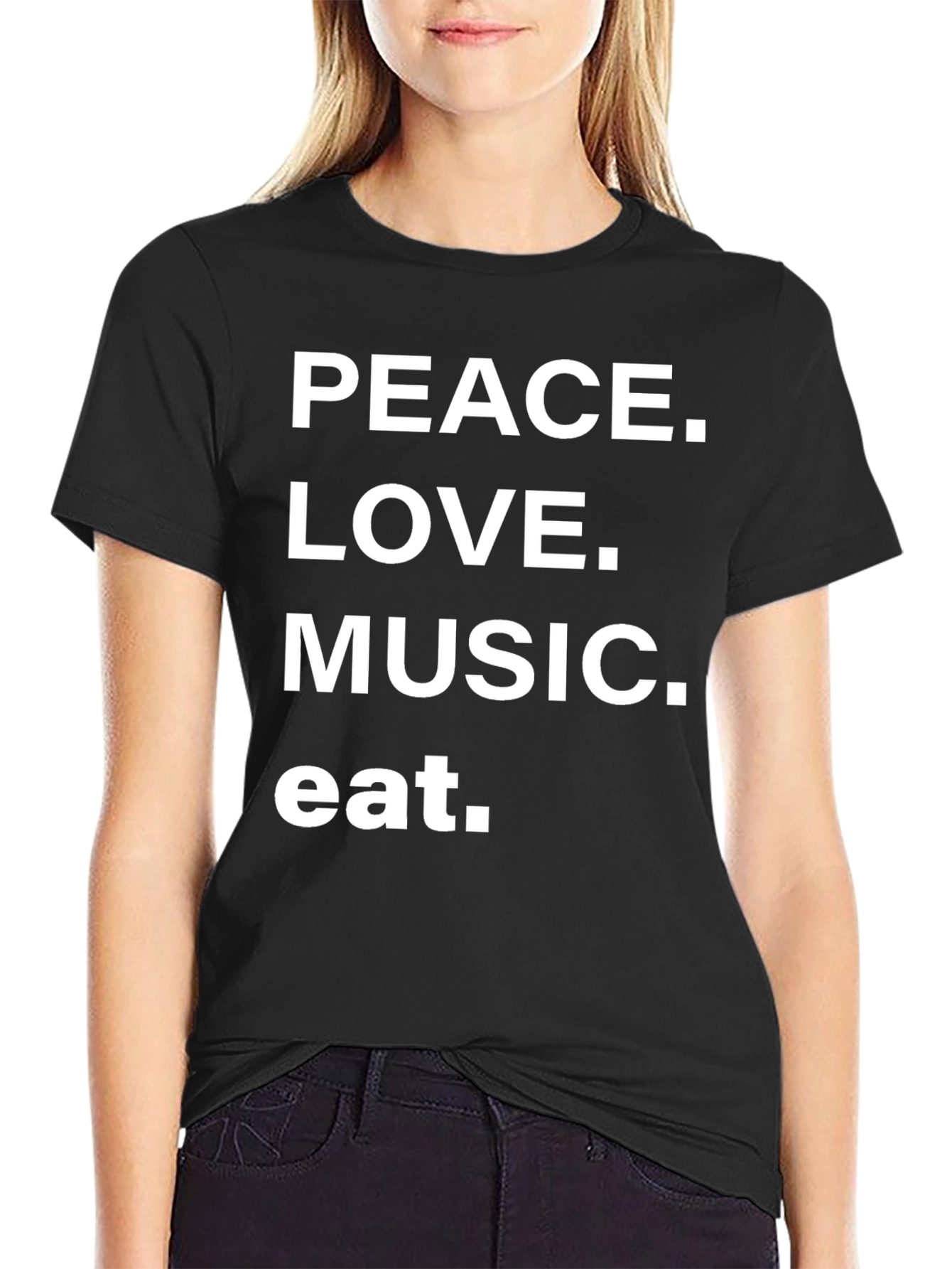 Peace Love Music Eat T-Shirt