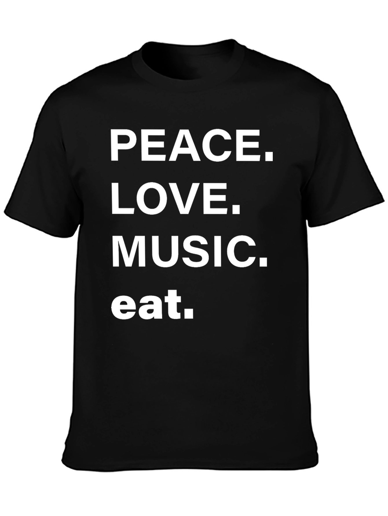 Peace Love Music Eat T-Shirt