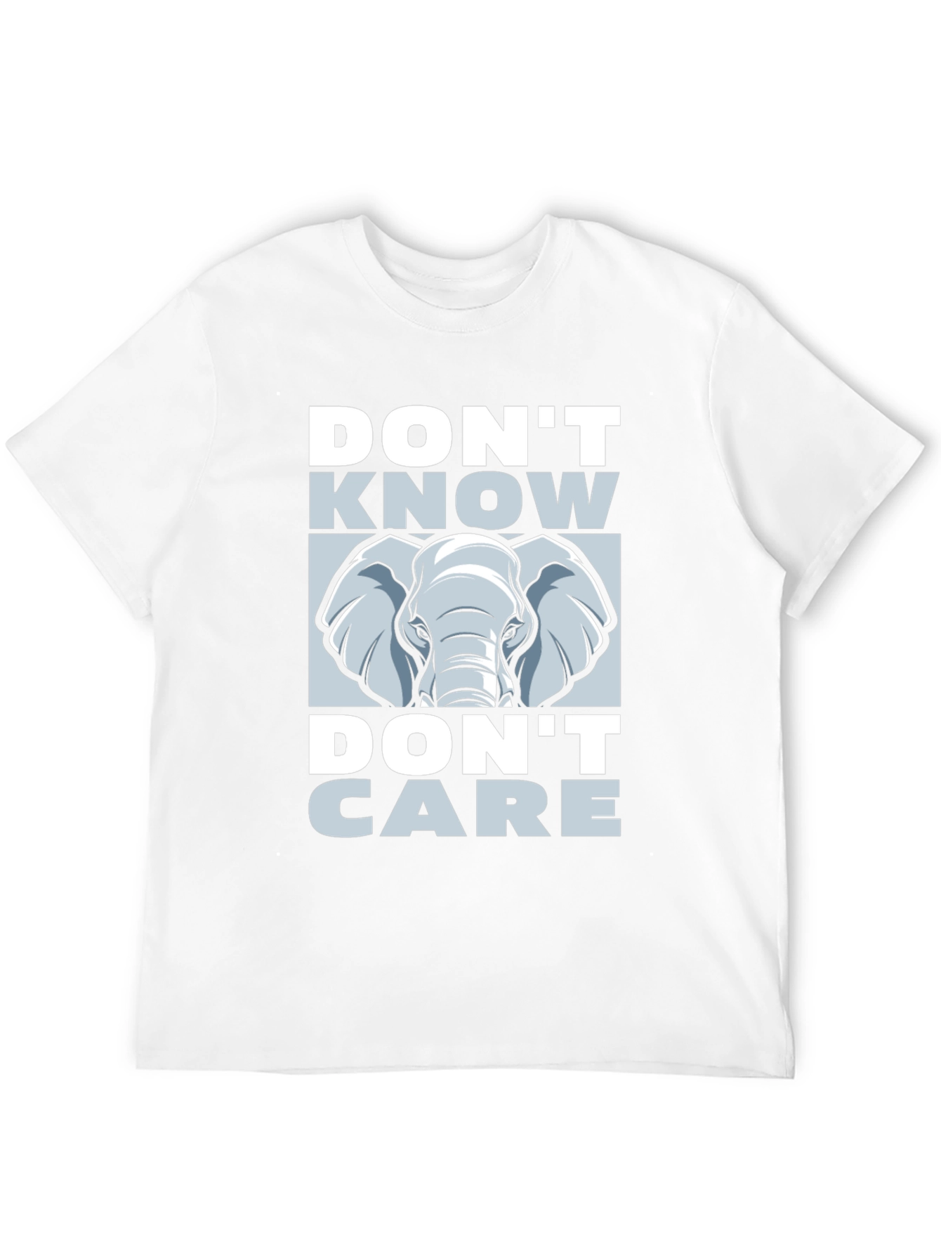 Dont Know Dont Care Elephant Graphic Tee