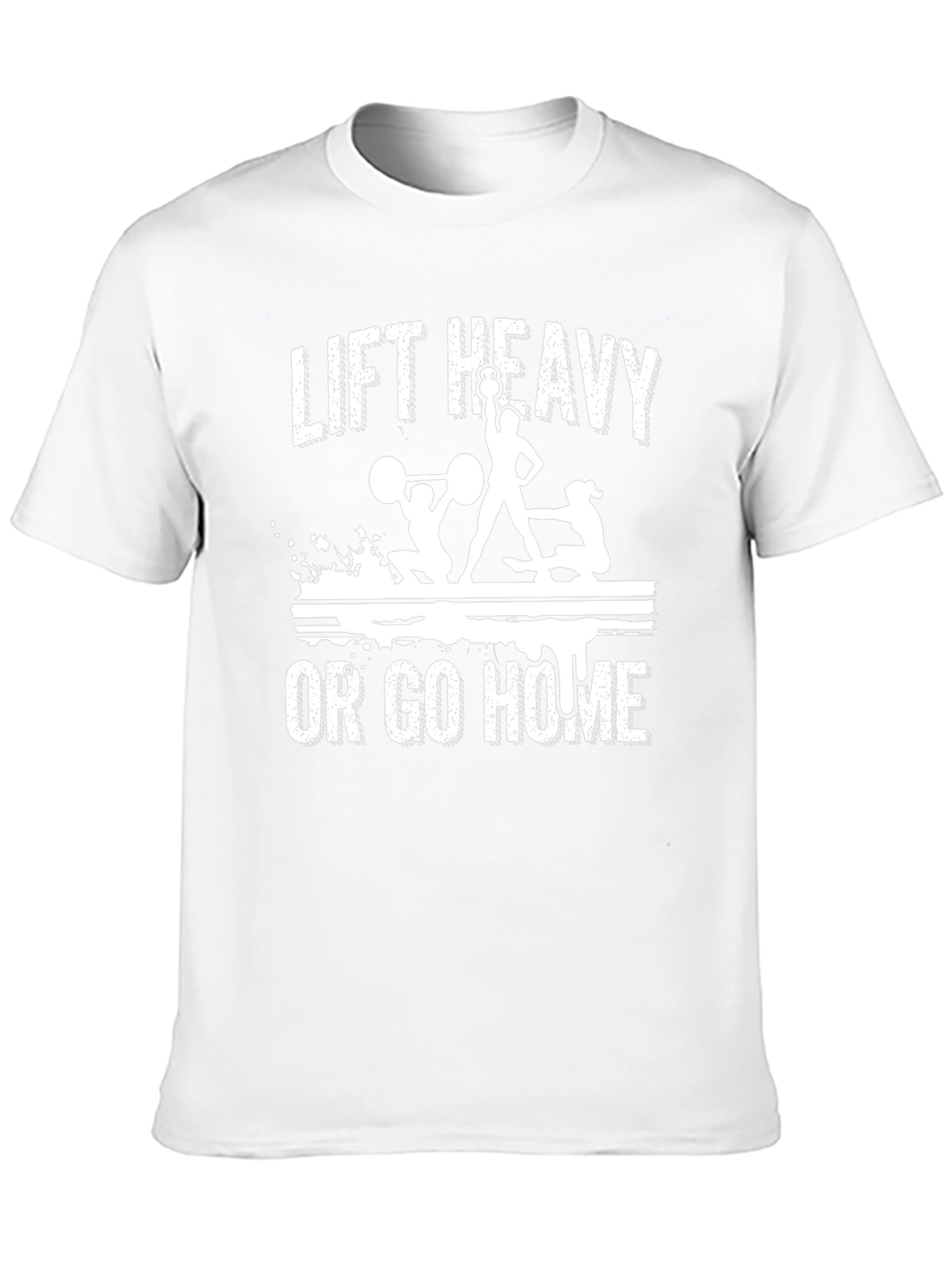 Lift Heavy or Go Home Black Graphic Tee