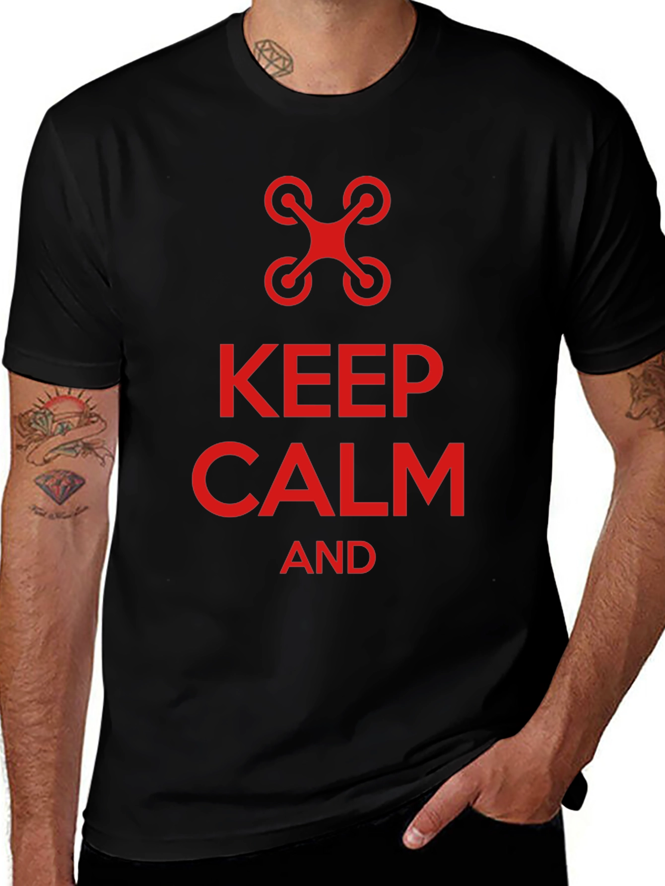 Keep Calm and Fly Drone T-Shirt - Novelty Tee