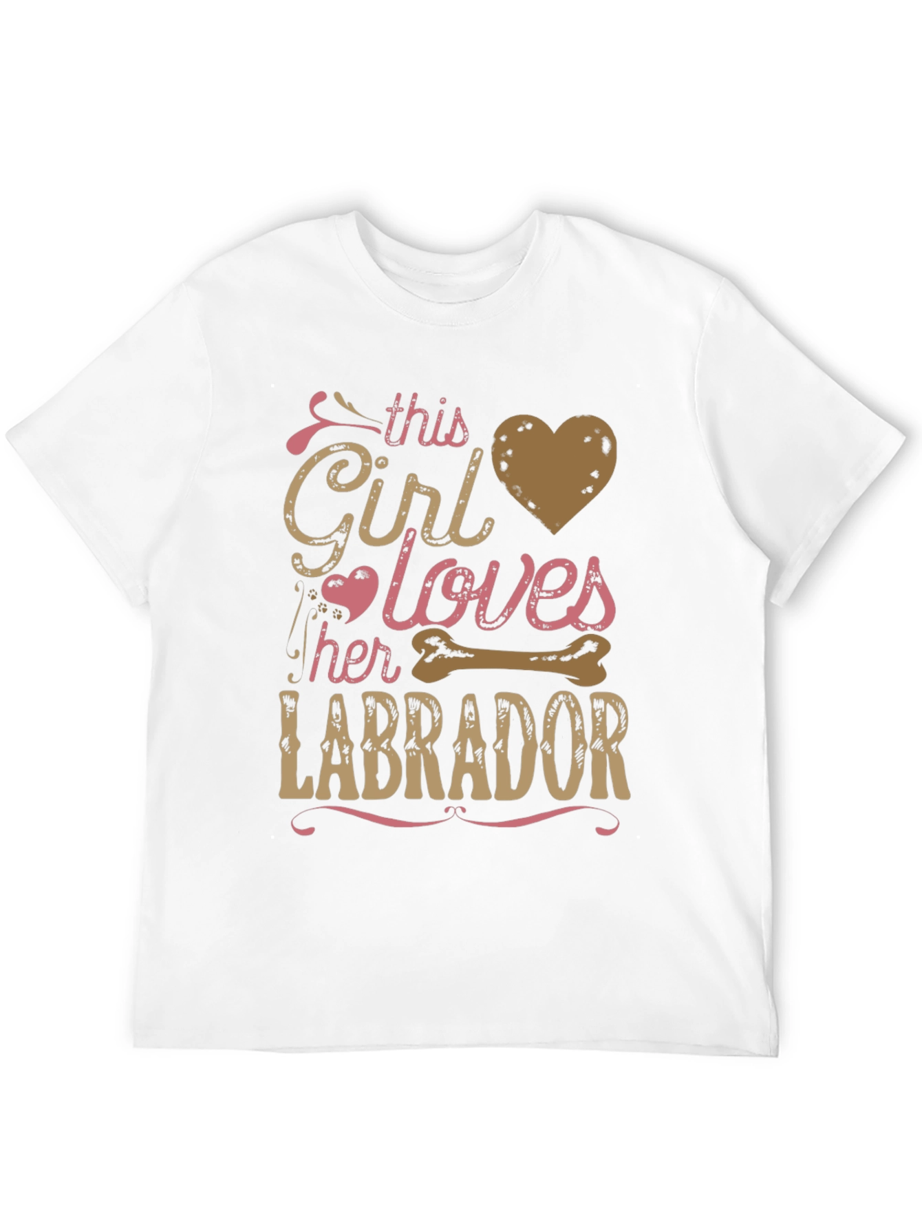 Girl Loves Labrador T-Shirt
