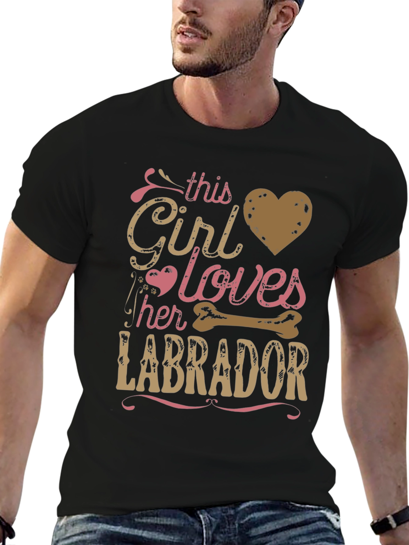 Girl Loves Labrador T-Shirt