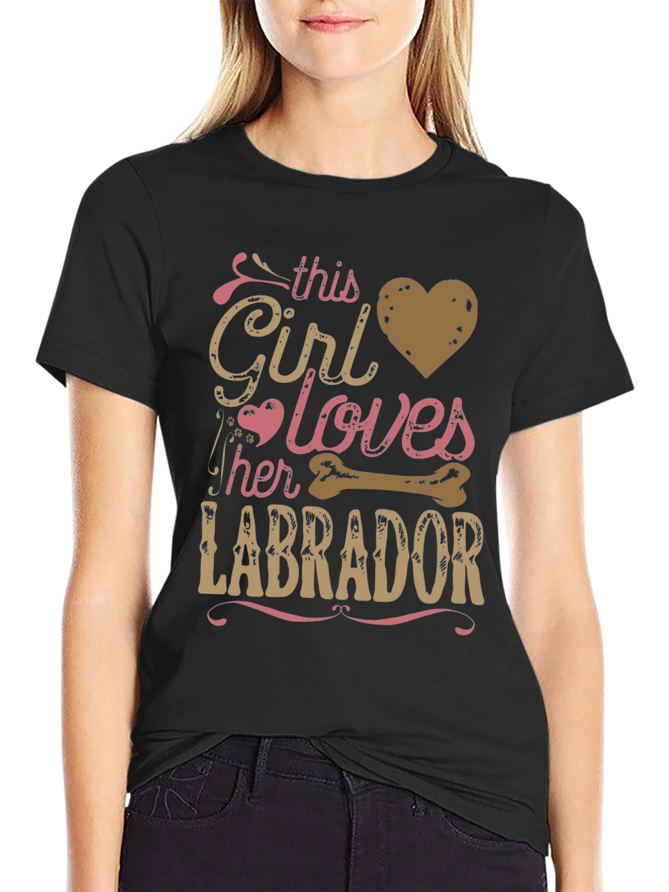 Girl Loves Labrador T-Shirt