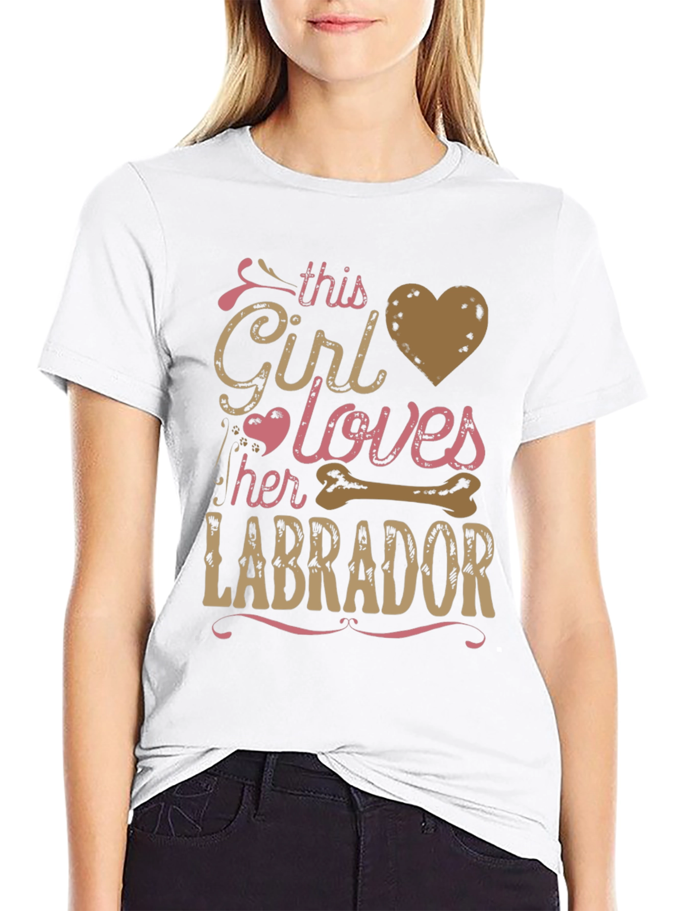 Girl Loves Labrador T-Shirt