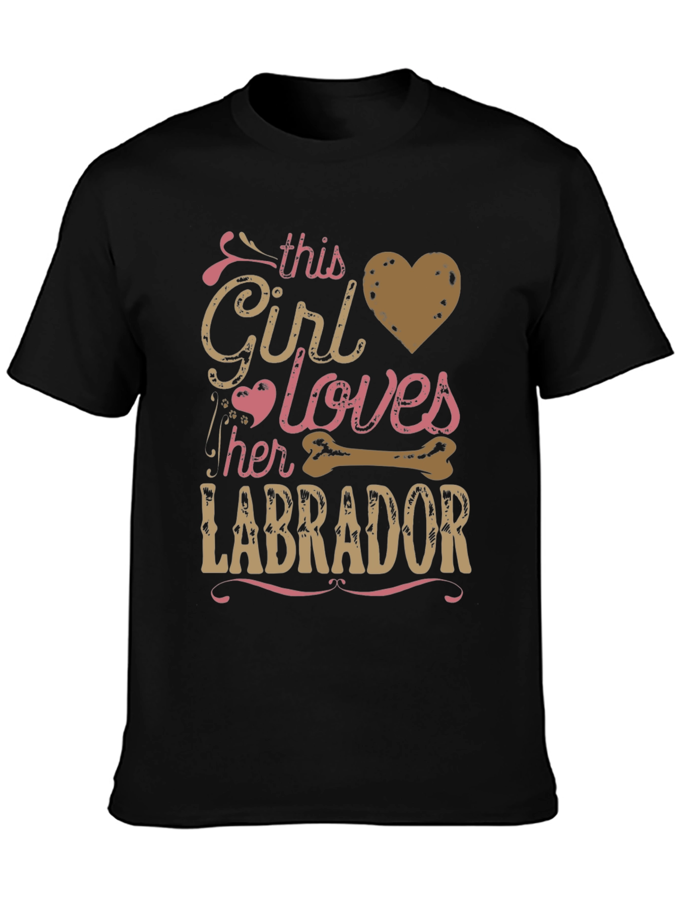 Girl Loves Labrador T-Shirt