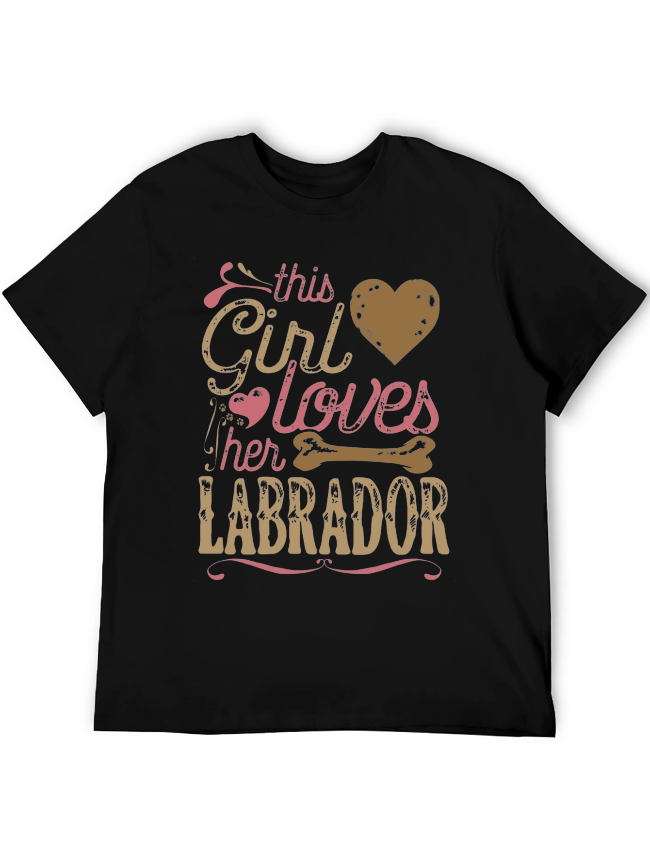 Girl Loves Labrador T-Shirt