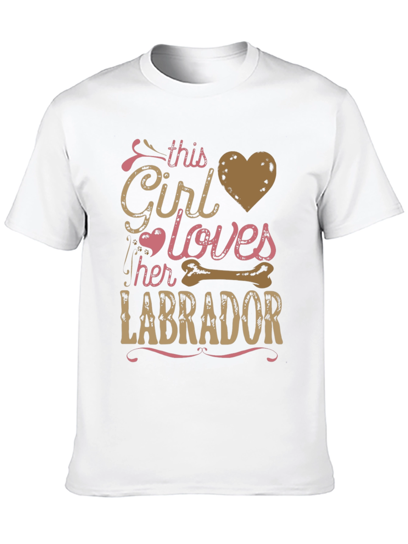 Girl Loves Labrador T-Shirt