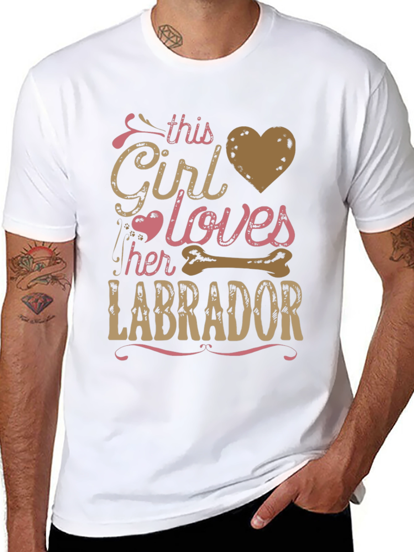 Girl Loves Labrador T-Shirt