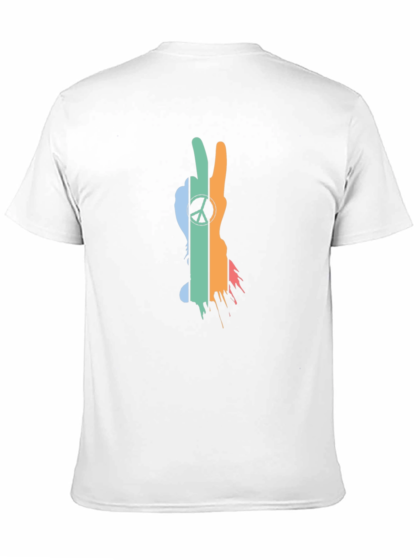 Peace Sign T-Shirt - Retro Style Black Tee